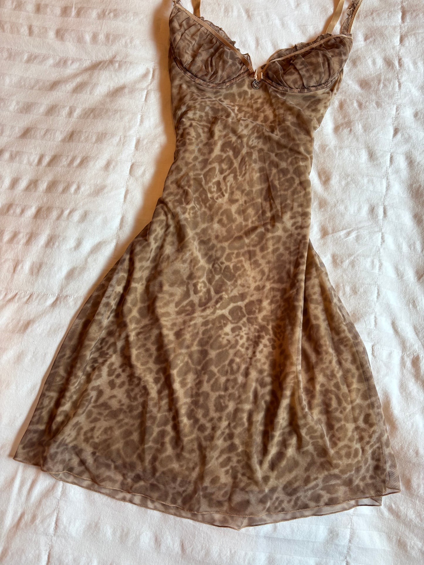 animal print chantelle slip dress