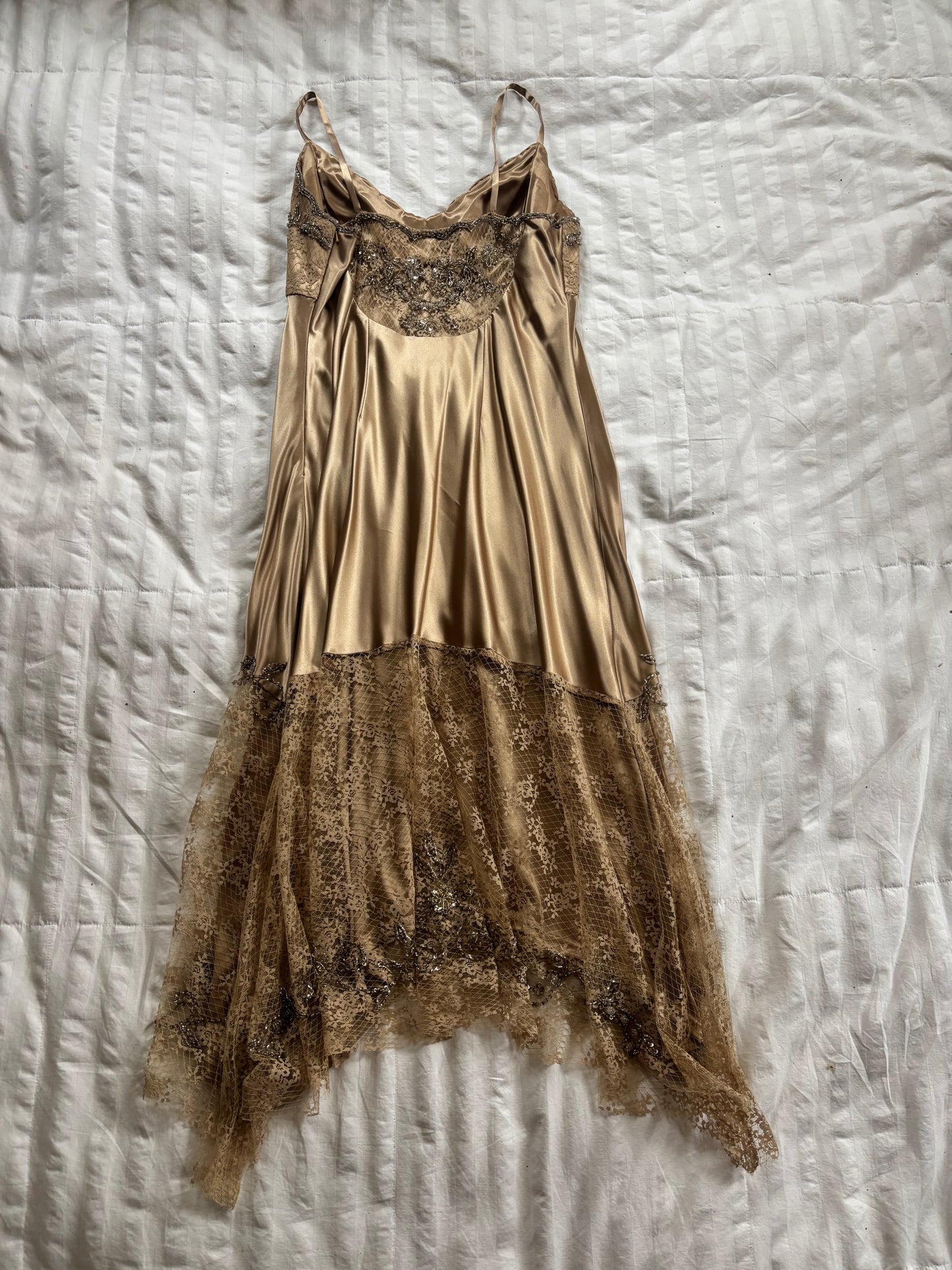 beaded xscape dress