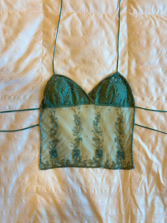 backless beaded passport top