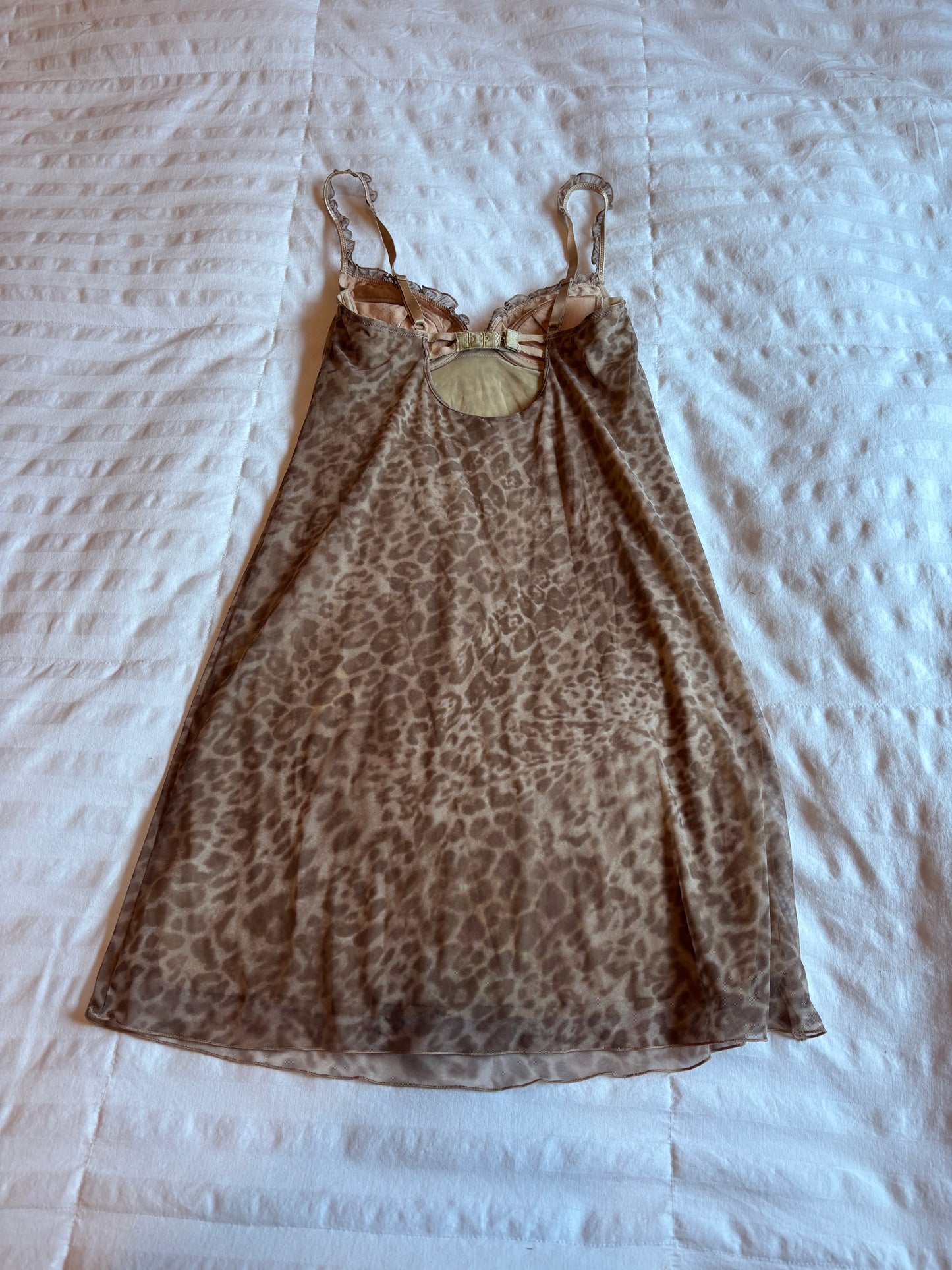 animal print chantelle slip dress