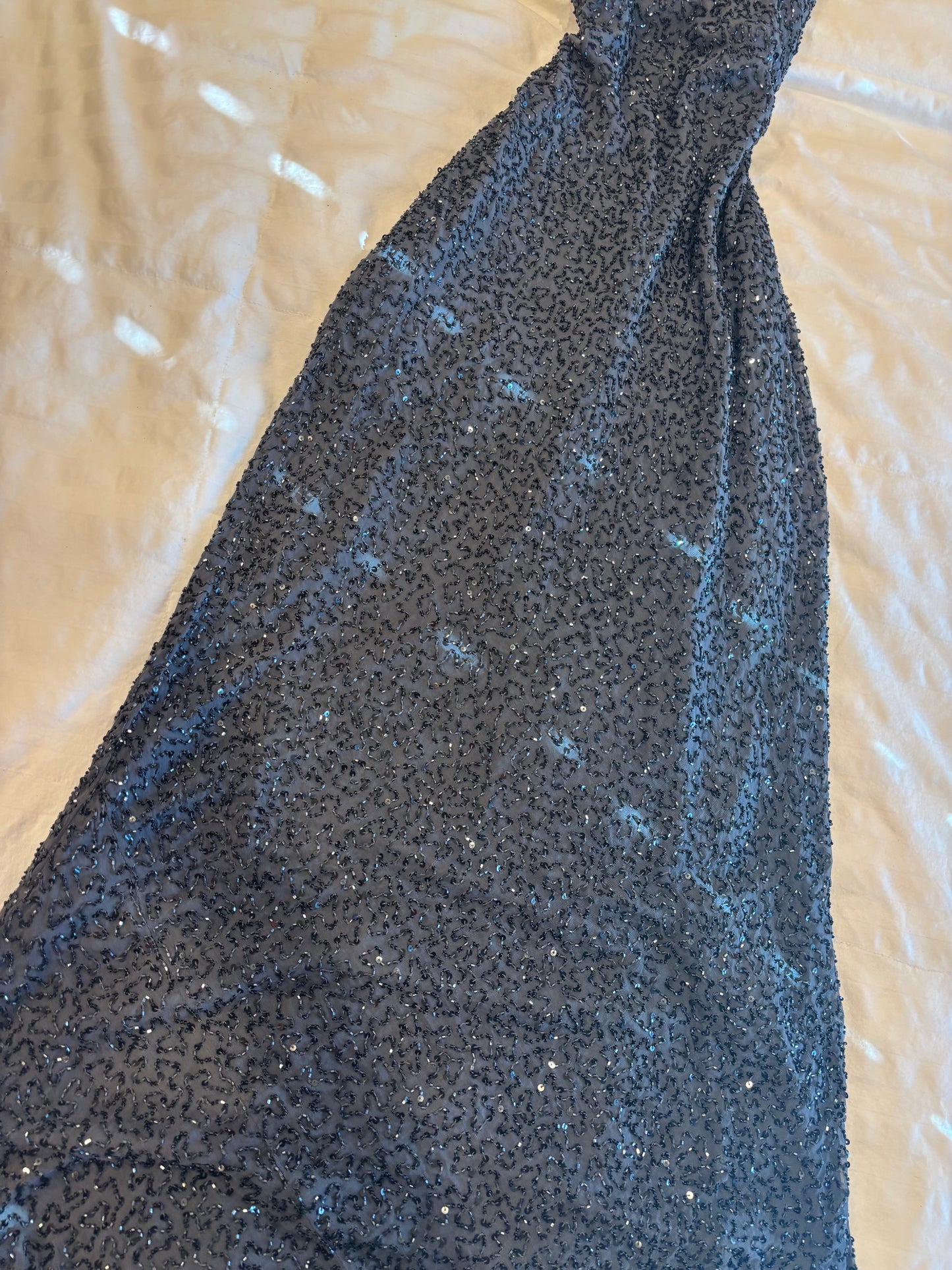 fully beaded maxi dress