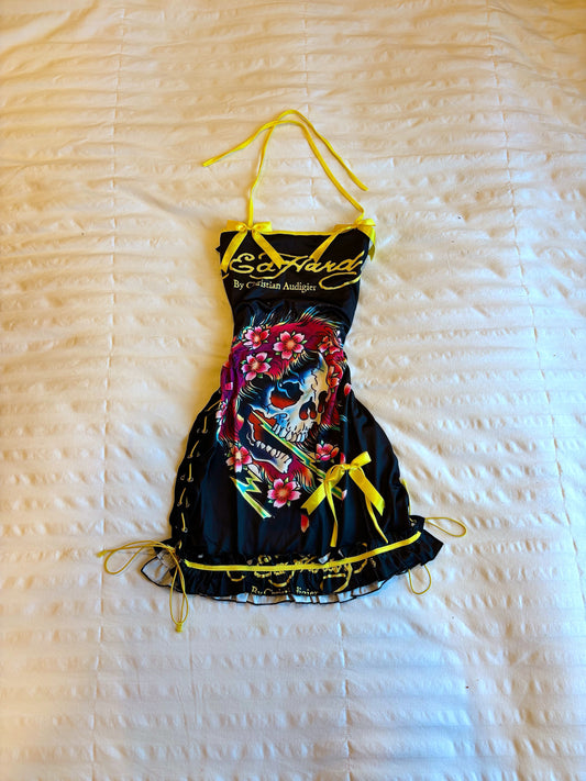 adorable      ed hardy mini dress