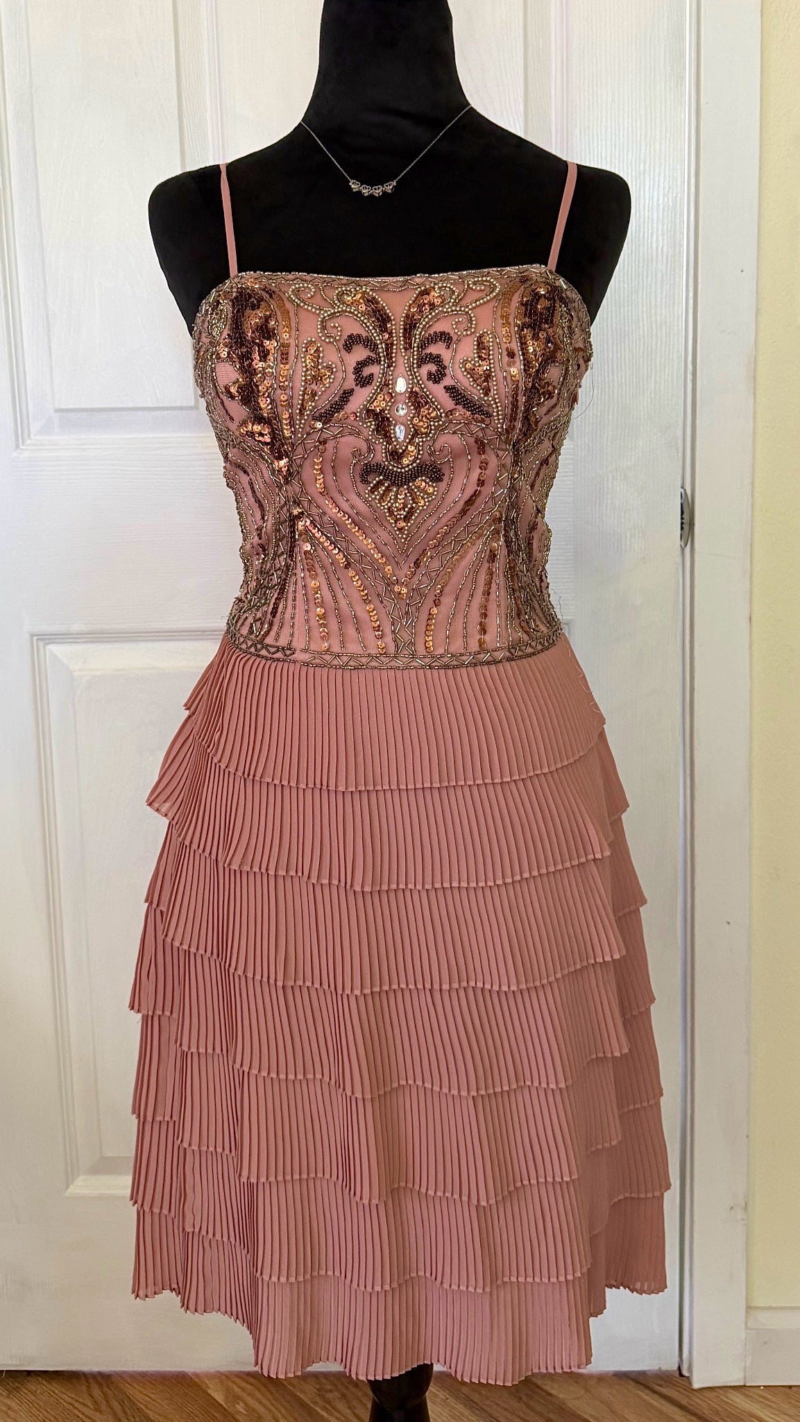 beaded  sue wong dress
