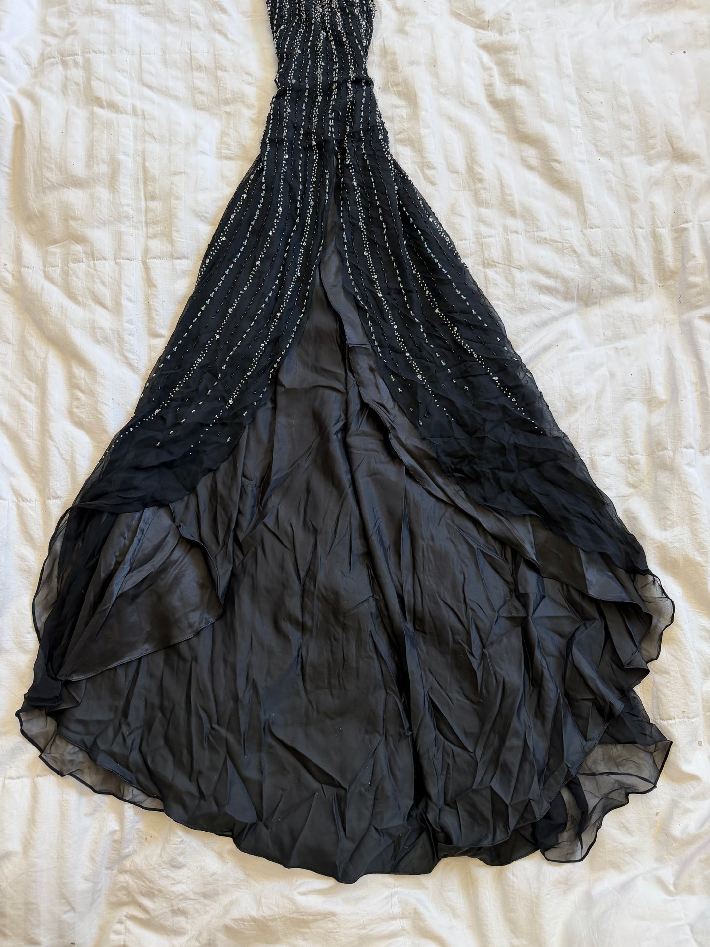 alyce designs beaded maxi dress