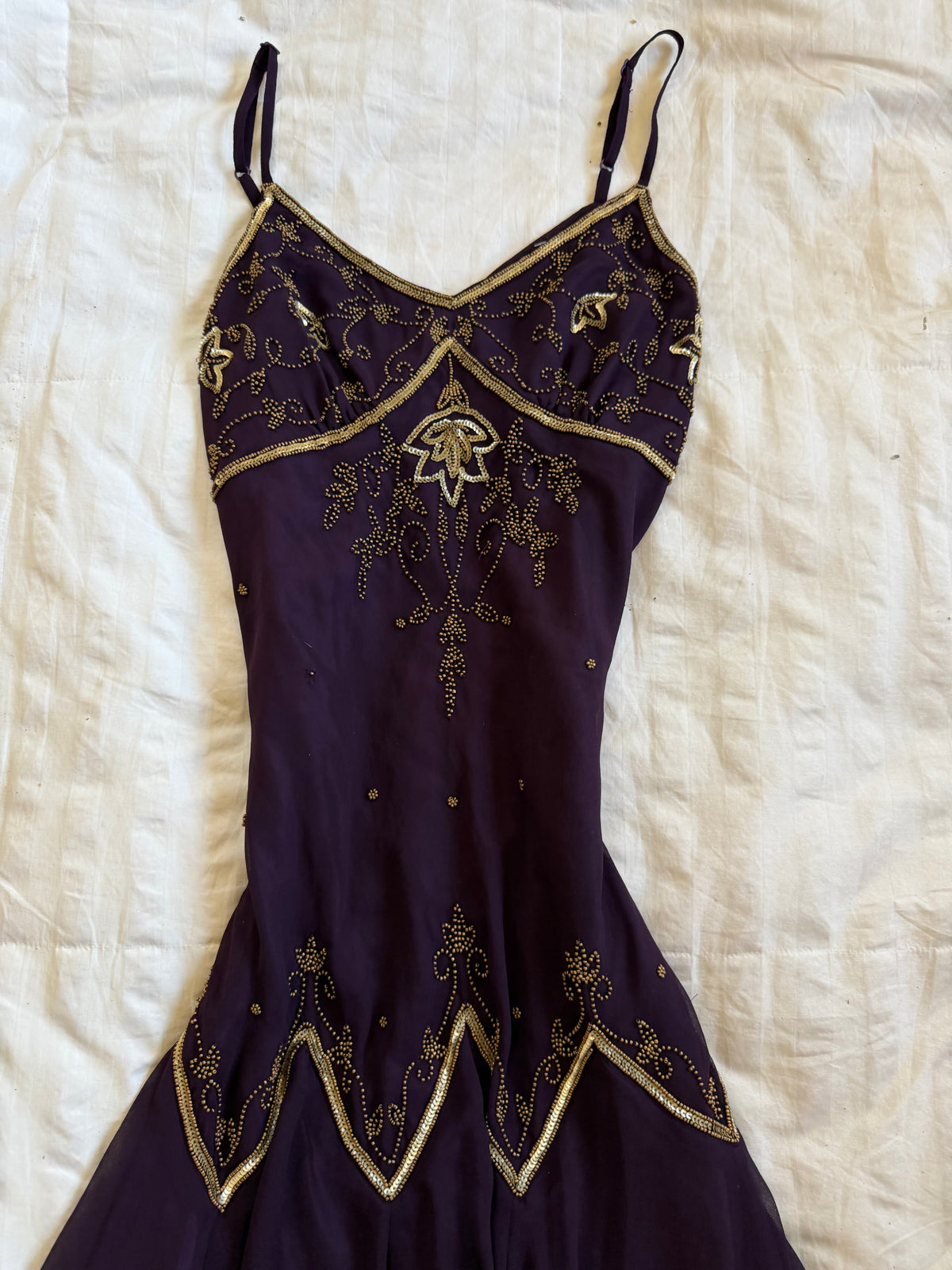 beaded dress