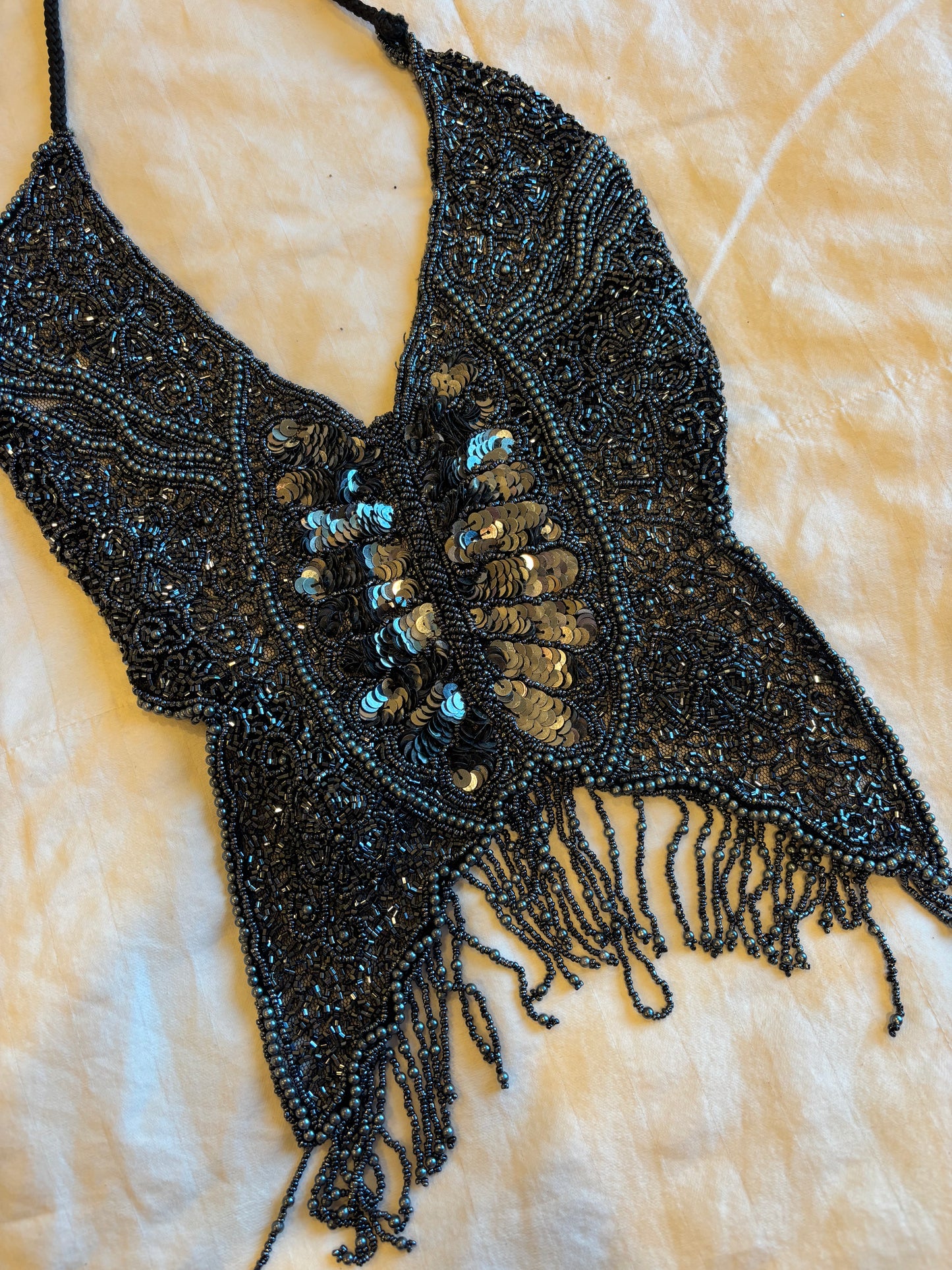 beaded halter top