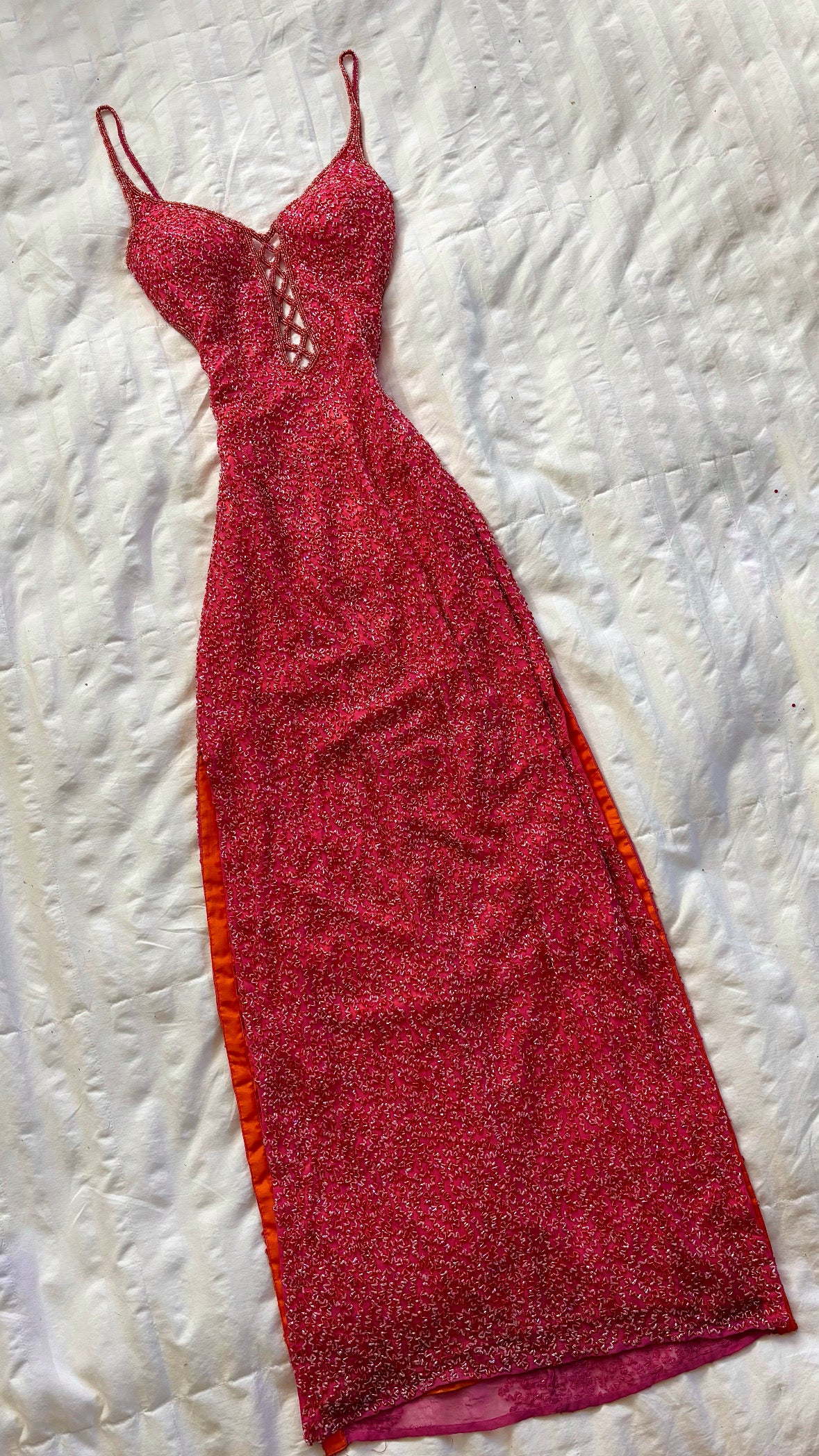 beaded scala dress