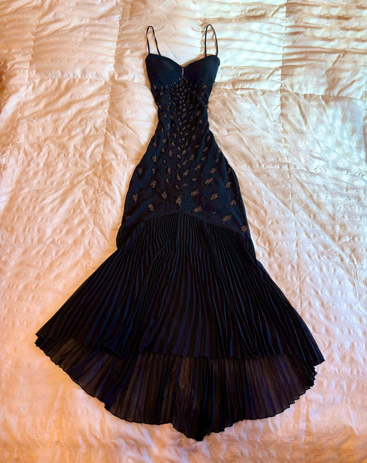 beaded sagaie maxi dress