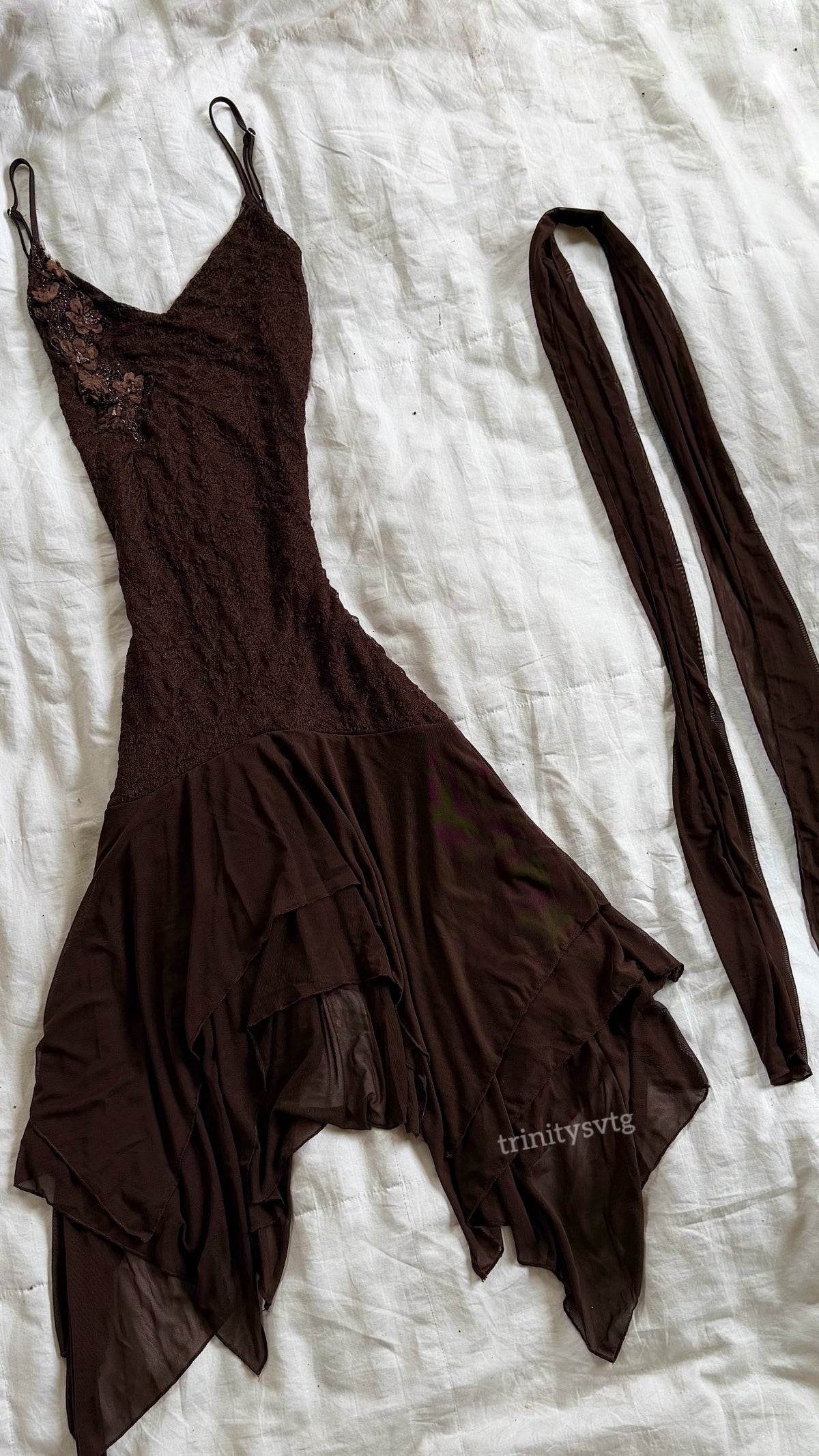 asymmetrical beaded fairy dress set