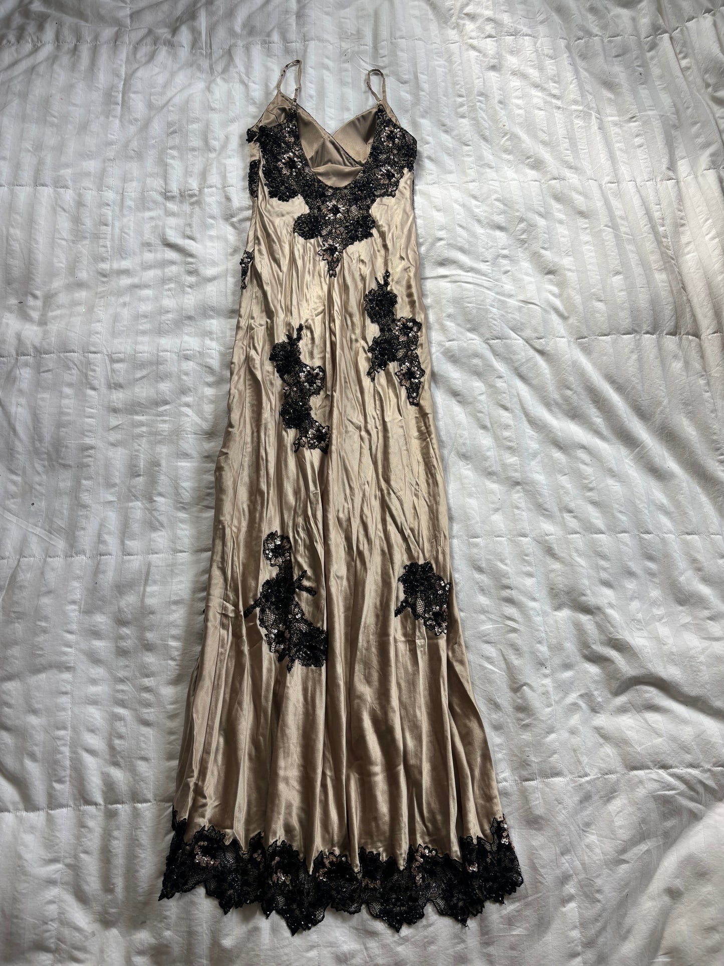 beaded rare sue wong dress