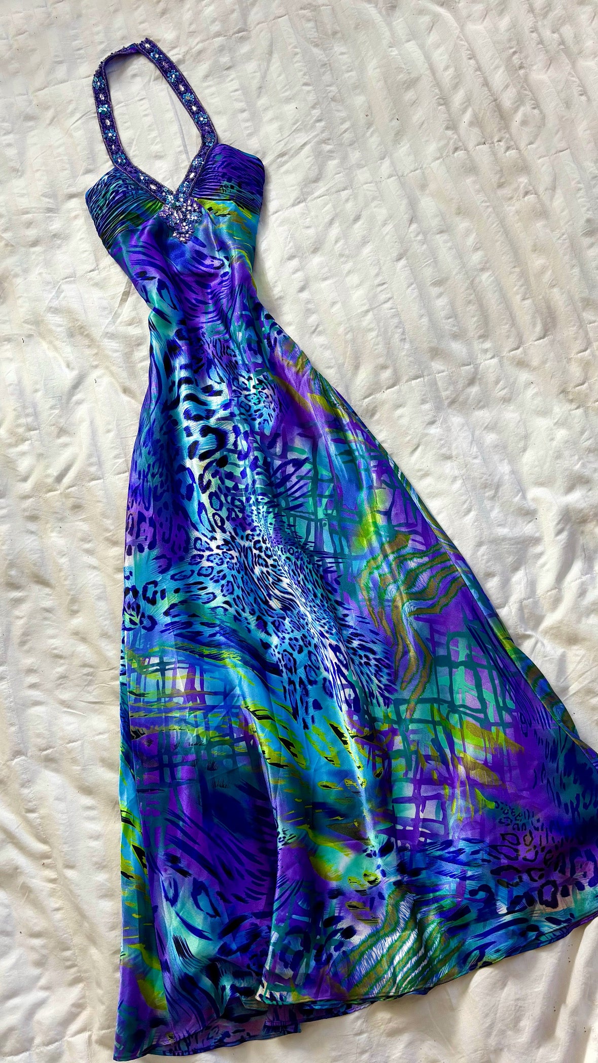 beaded maxi dress