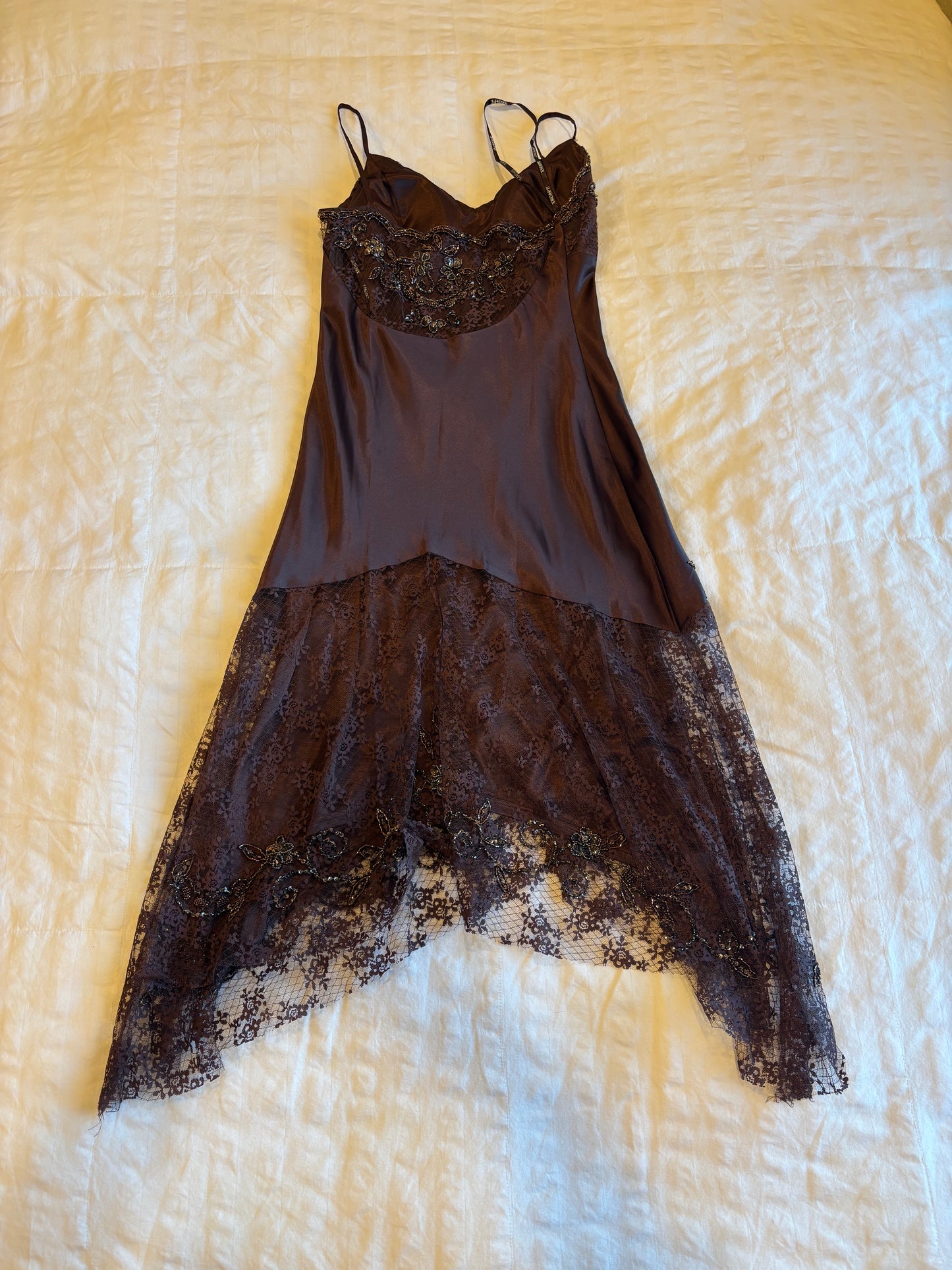 beaded xscape dress