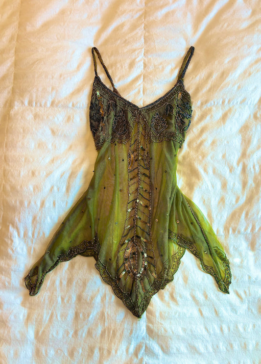 beaded fairy top