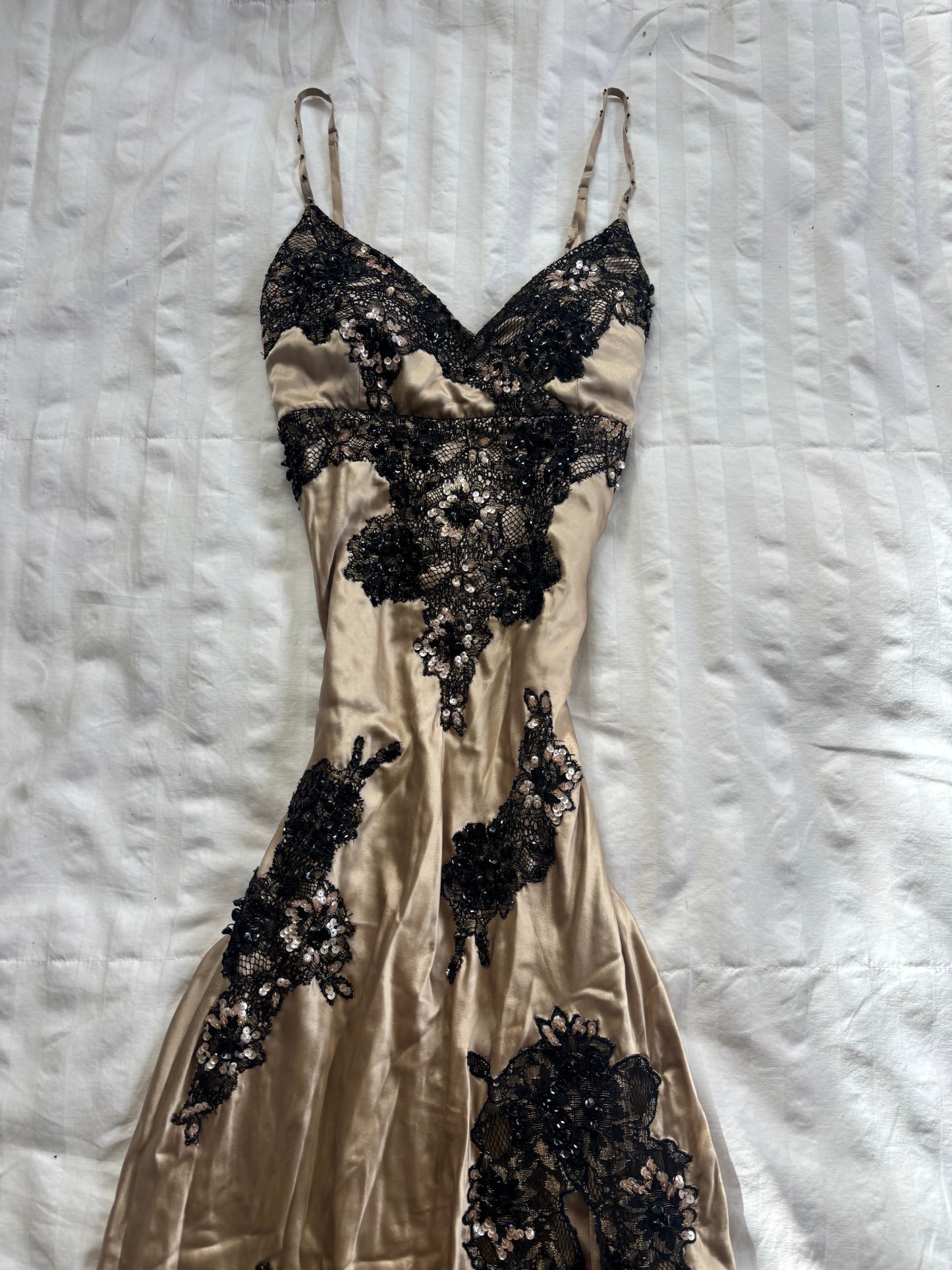 beaded rare sue wong dress
