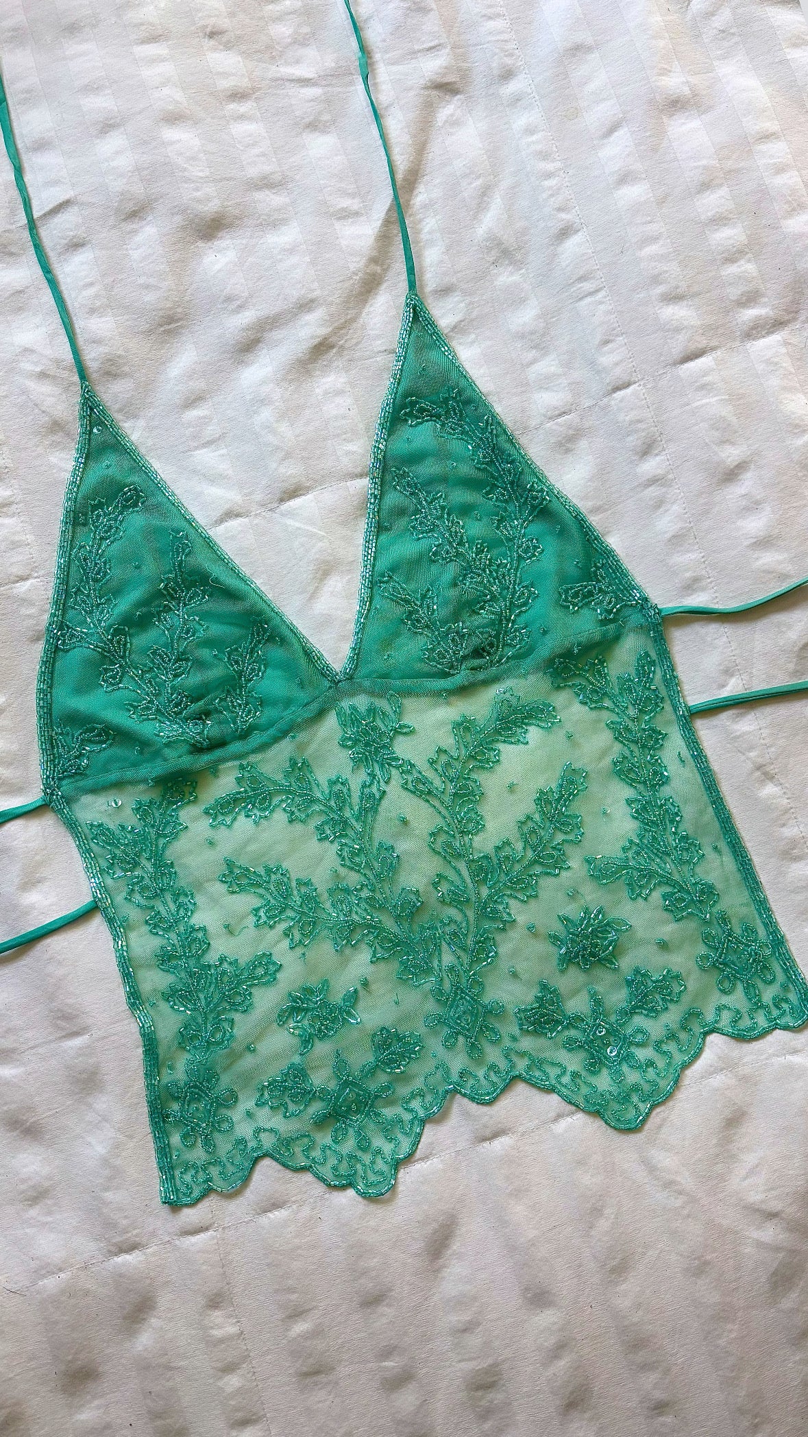 beaded fairy top