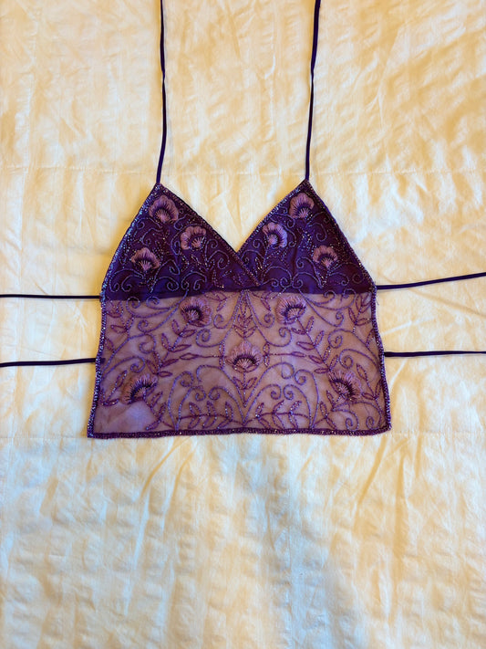 beaded halter top