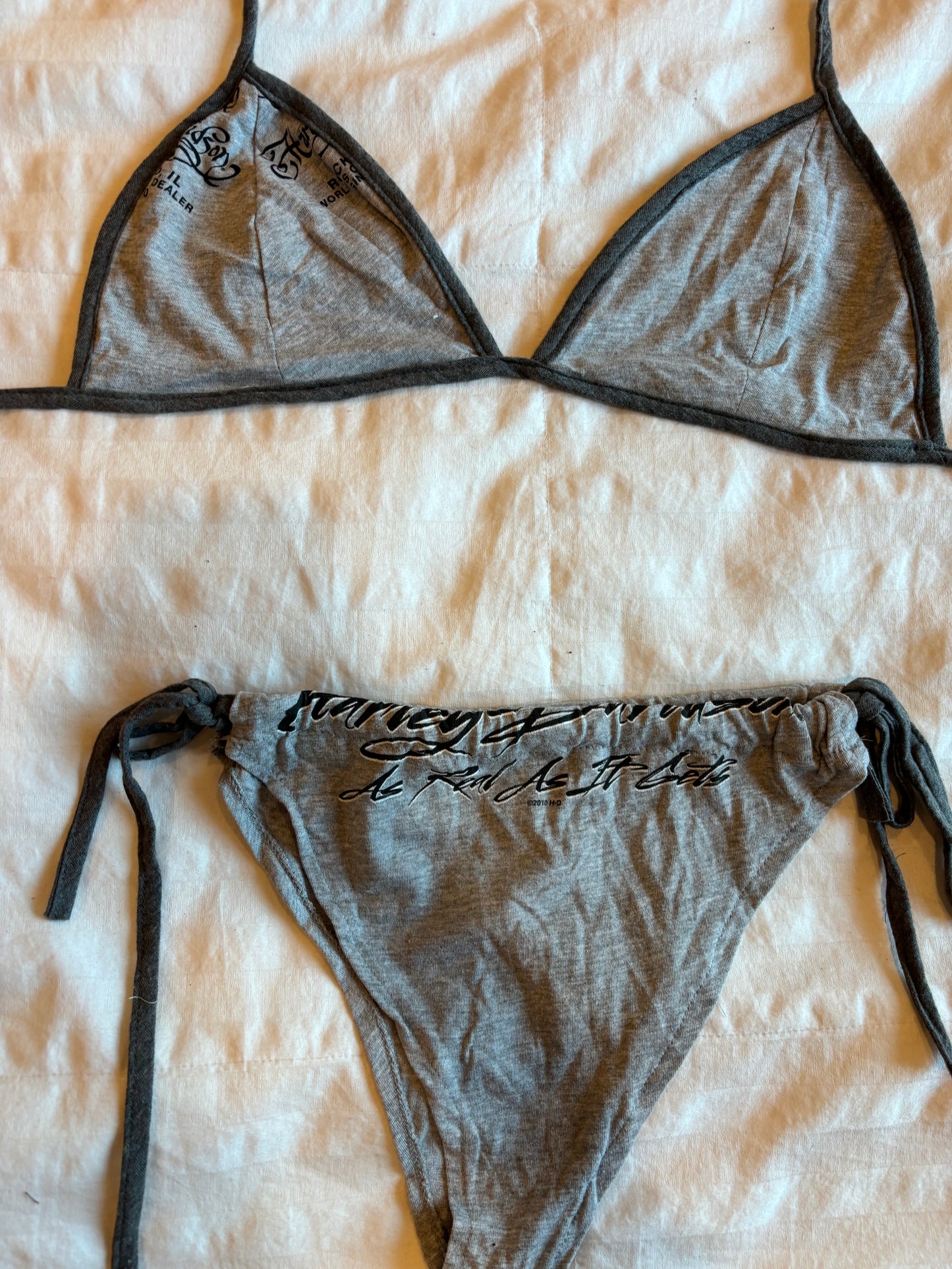amazing reworked harley davidson bikini