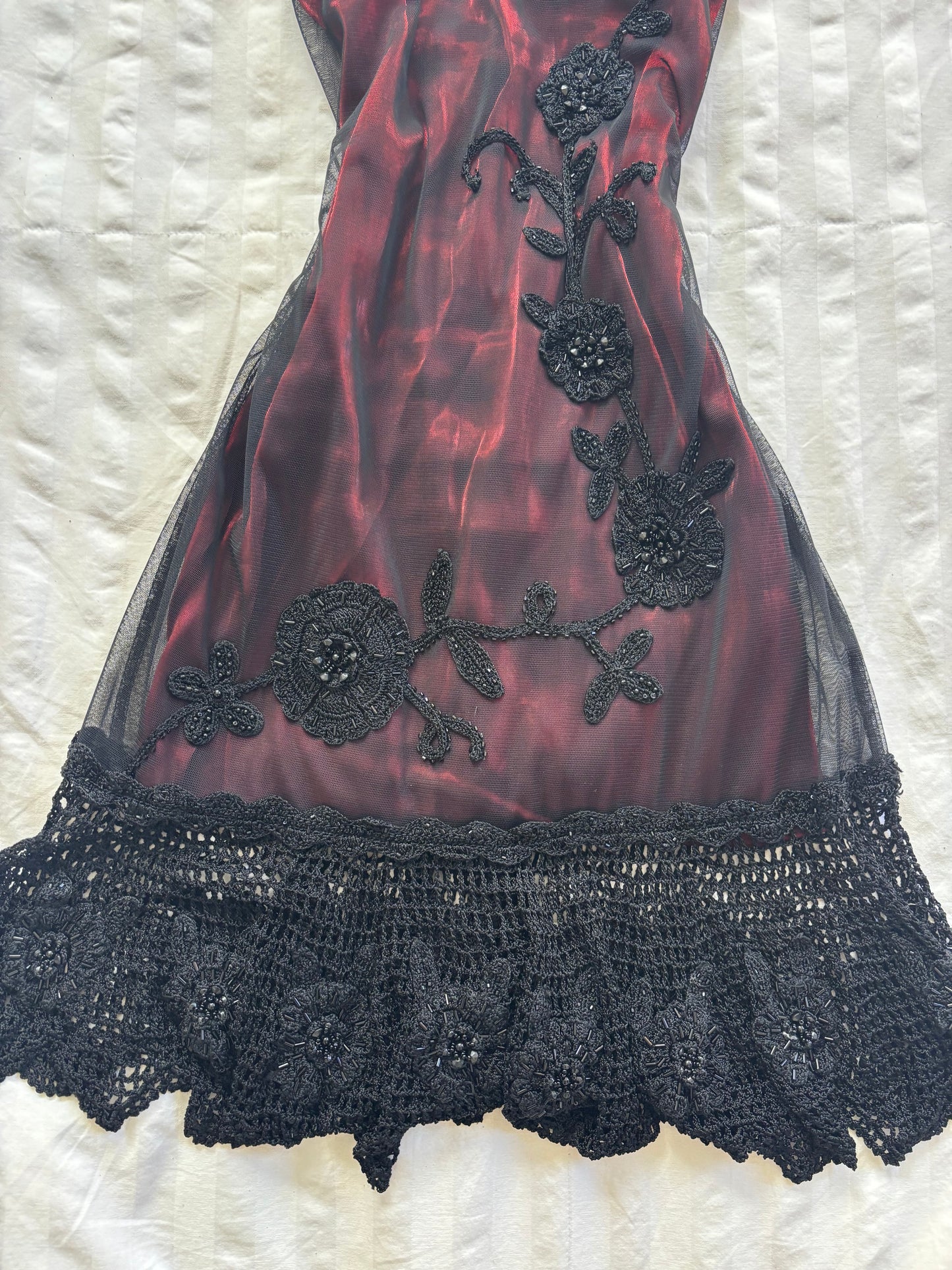 beaded sue wong dress