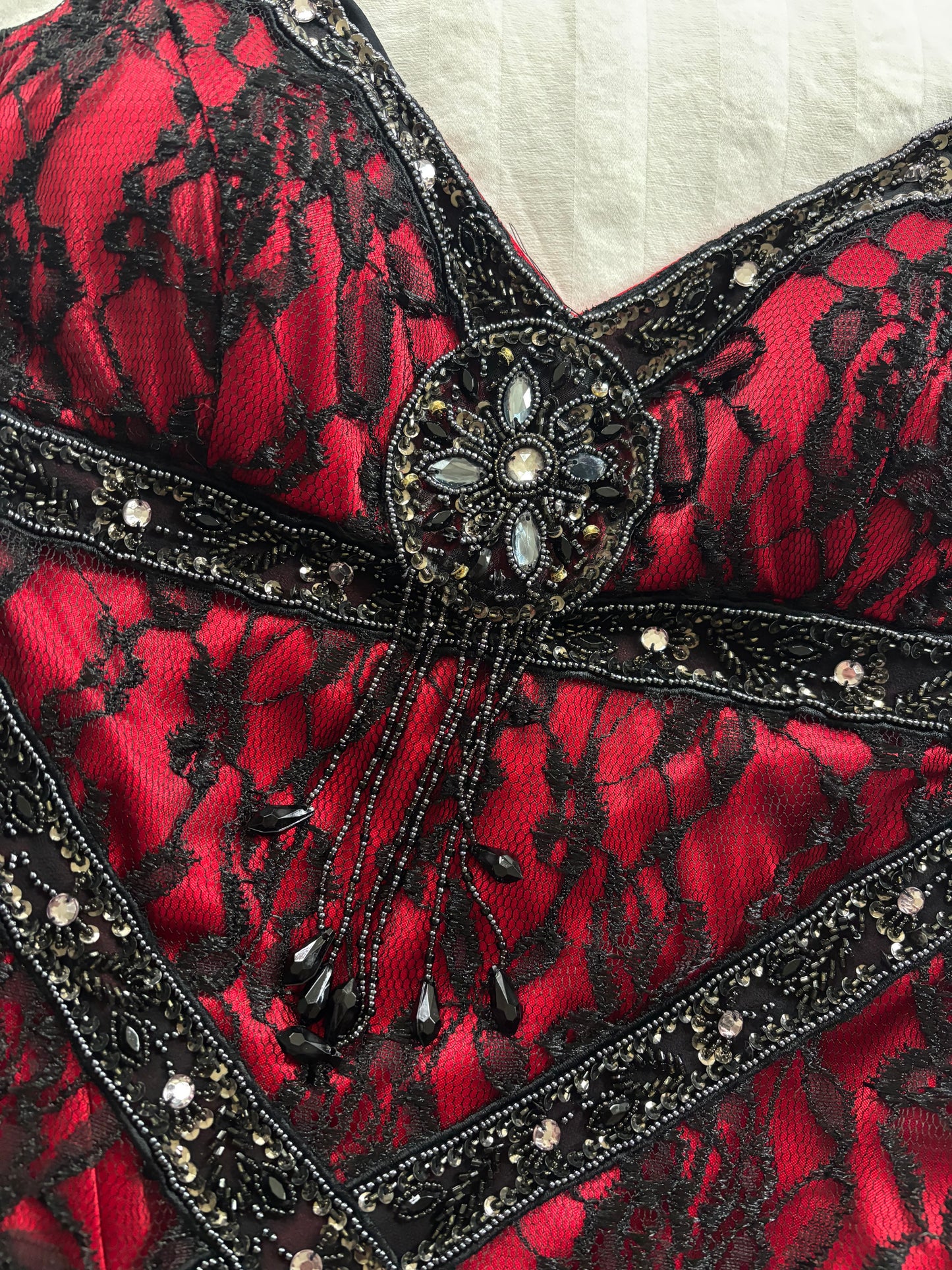 beaded vintage sue wong dress