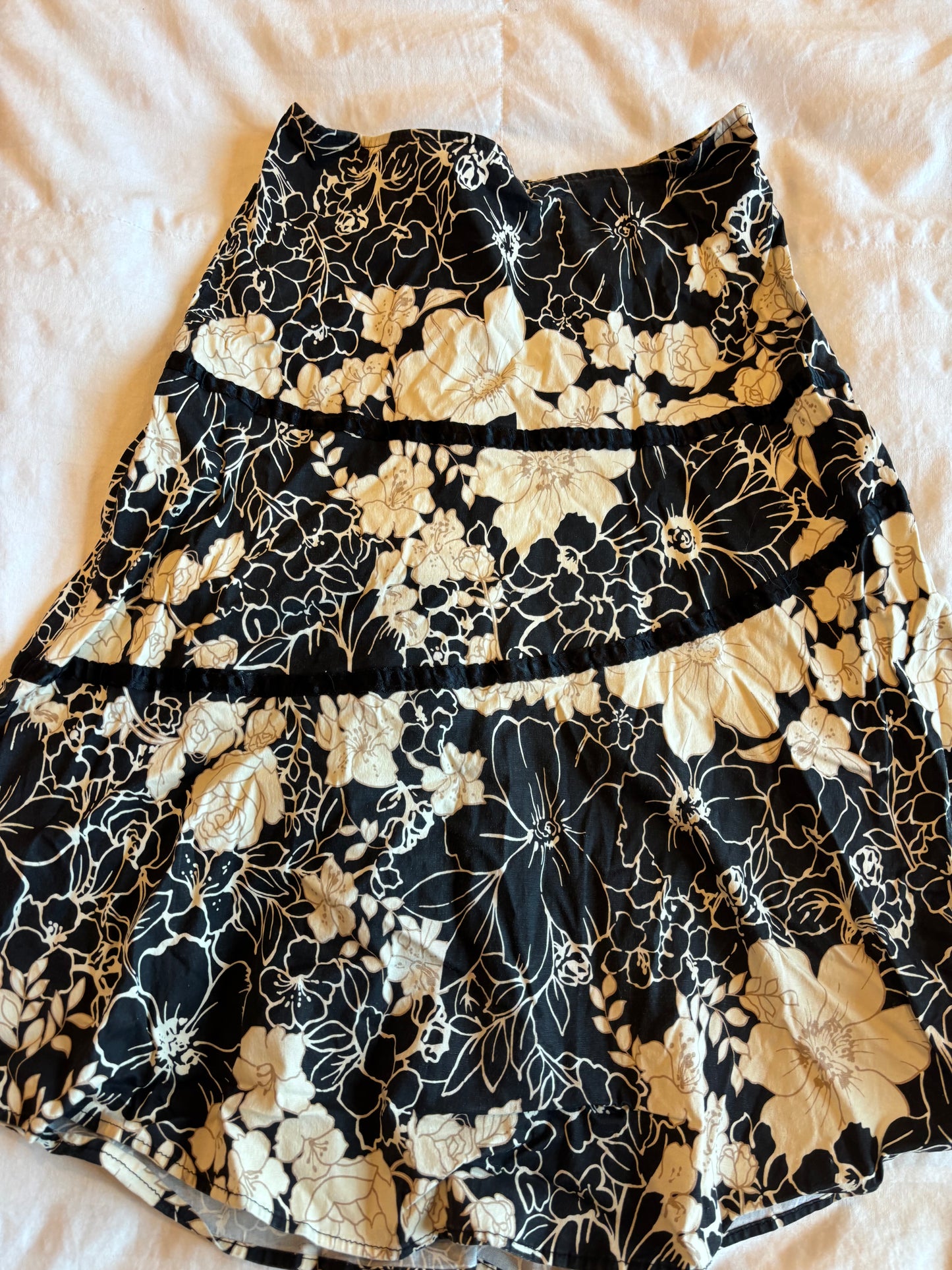 floral skirt