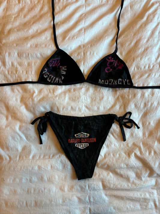 amazing reworked harley davidson bikini