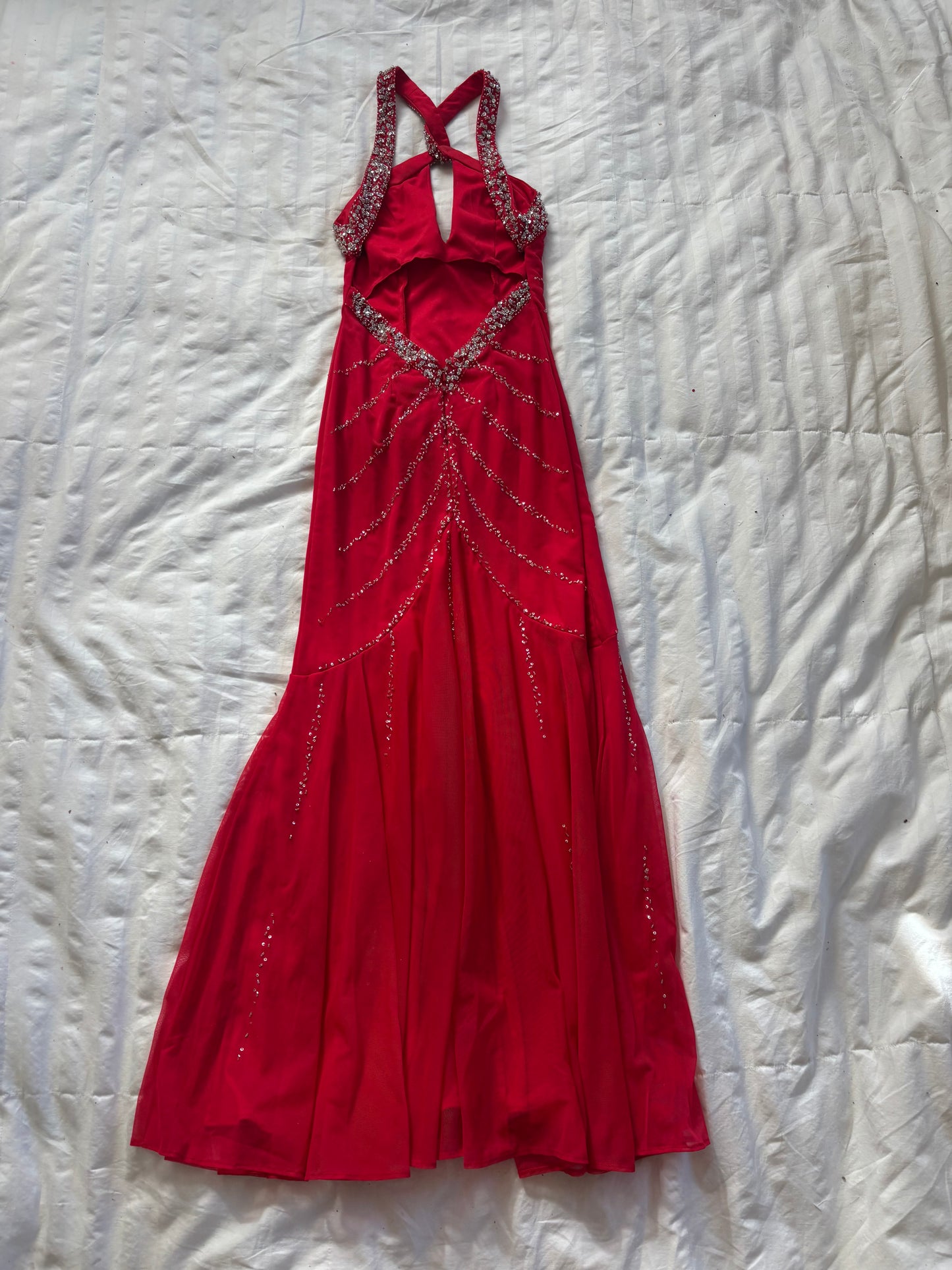beaded maxi dress
