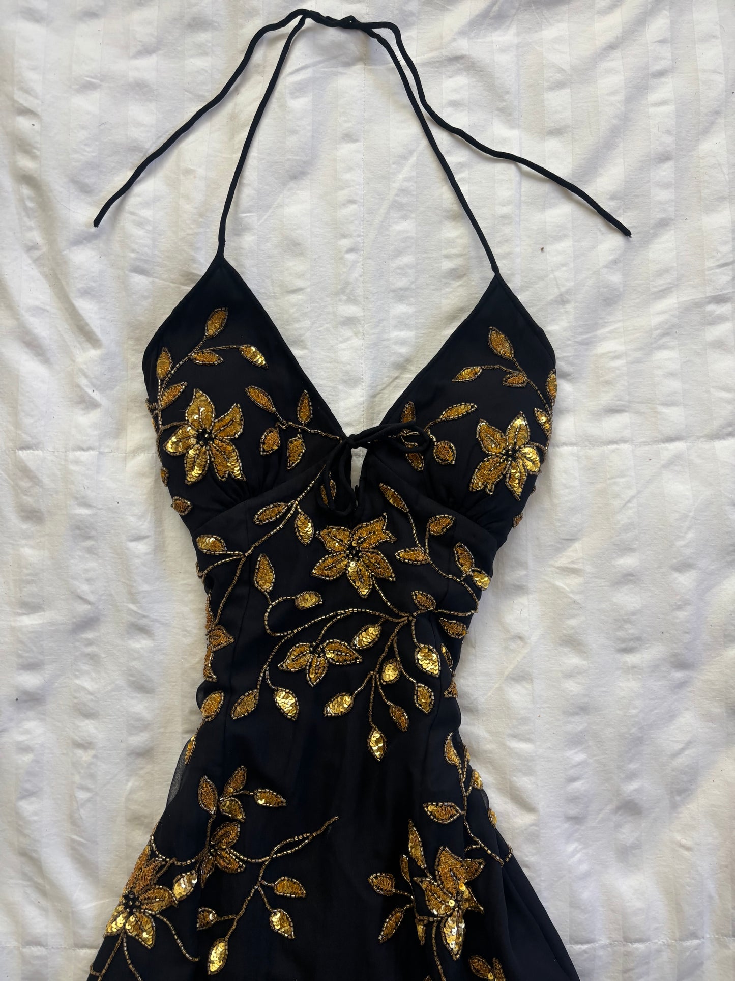beaded dress