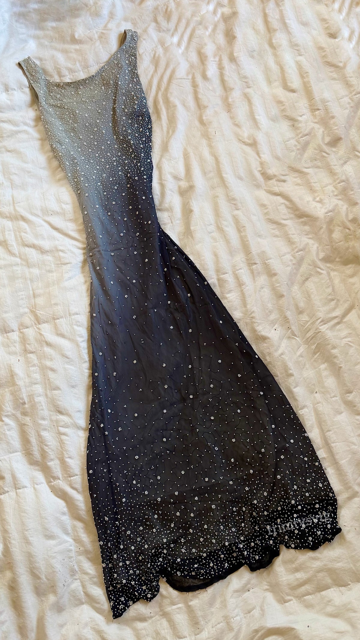 beaded maxi dress