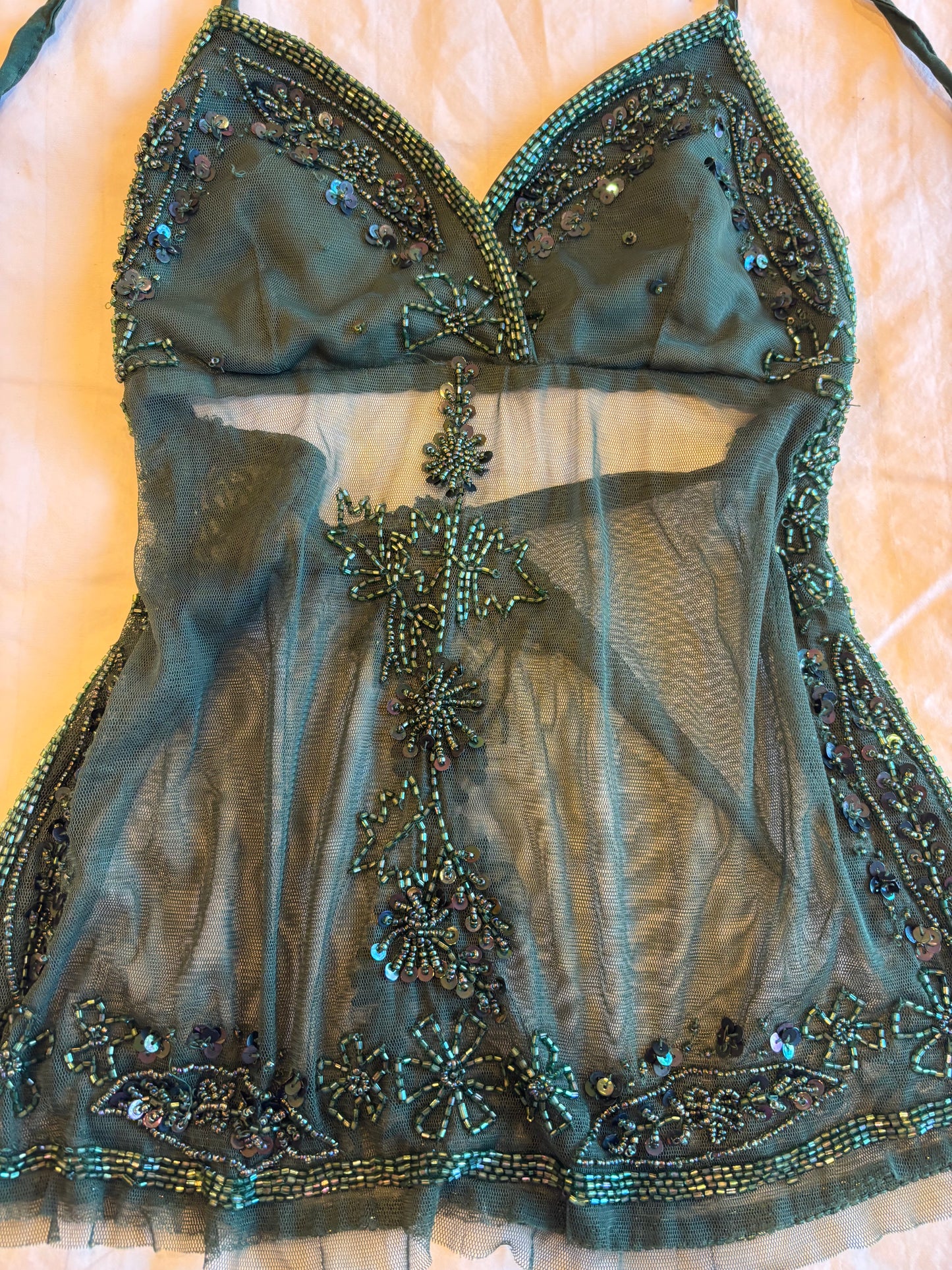 beaded halter top
