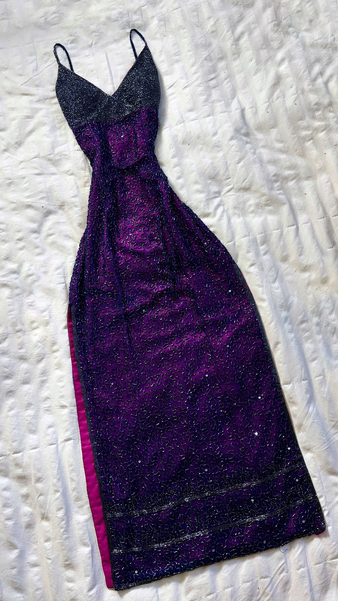 beaded adrianna papell dress