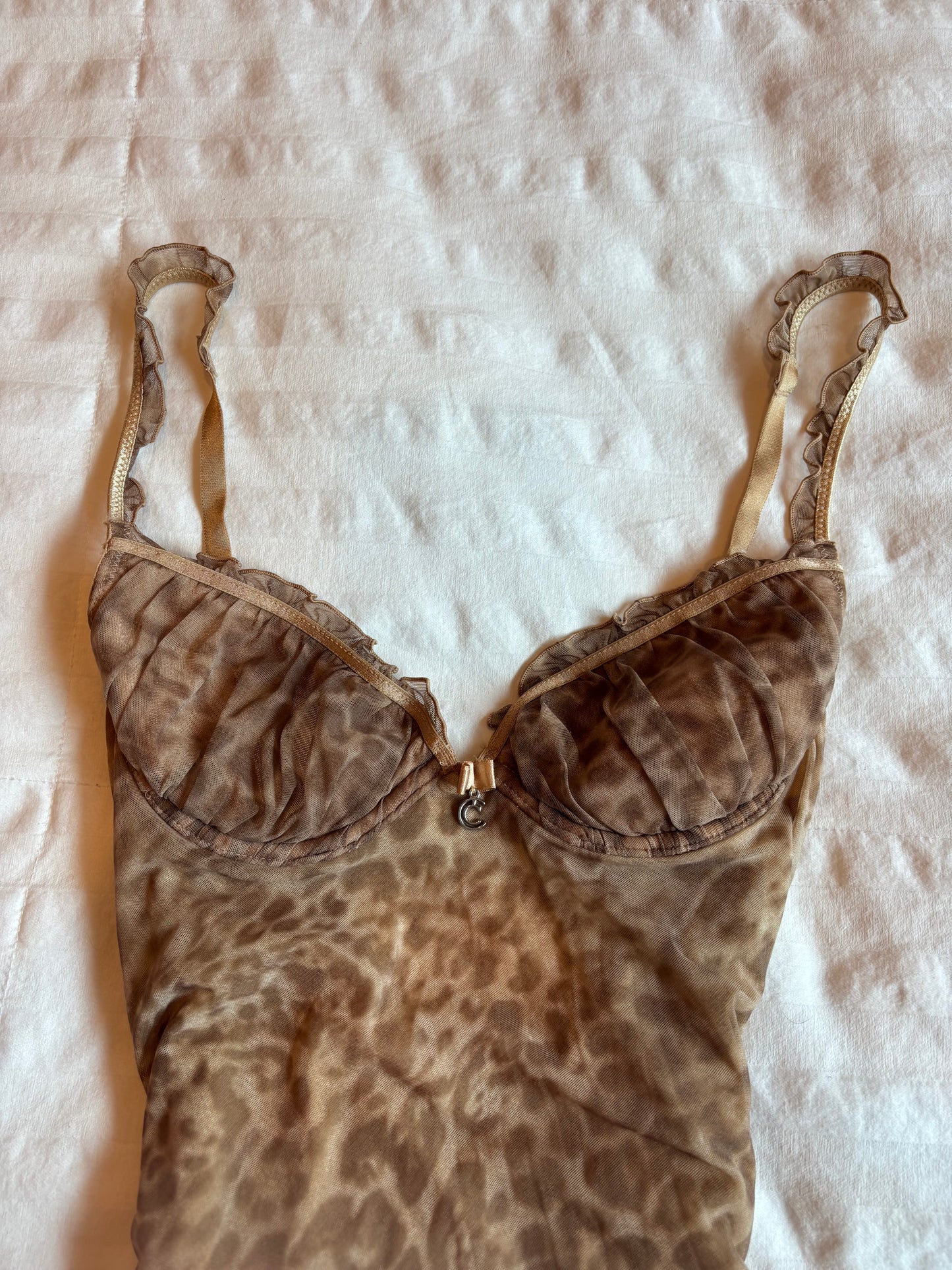 animal print chantelle slip dress