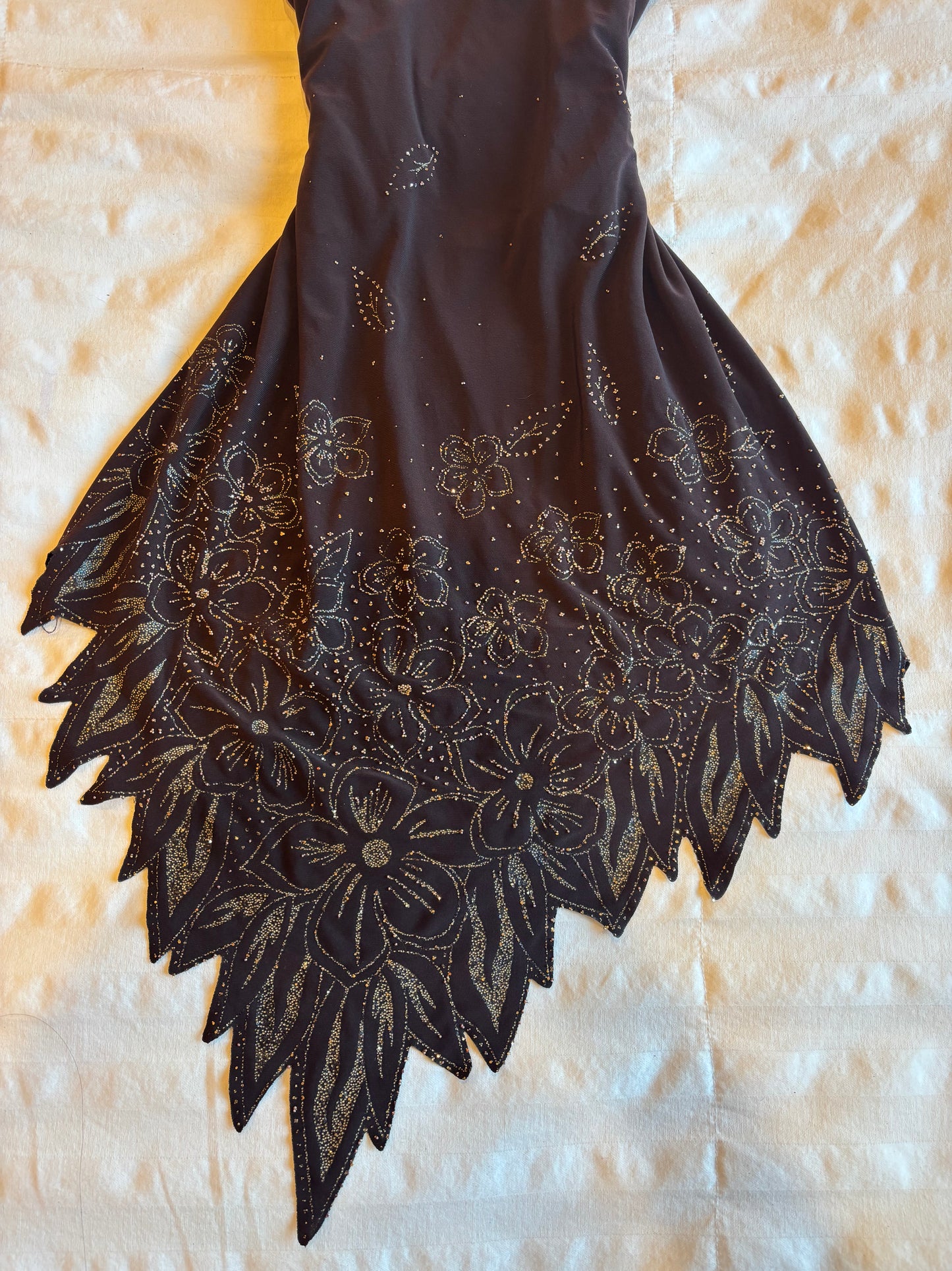 asymmetrical beaded top