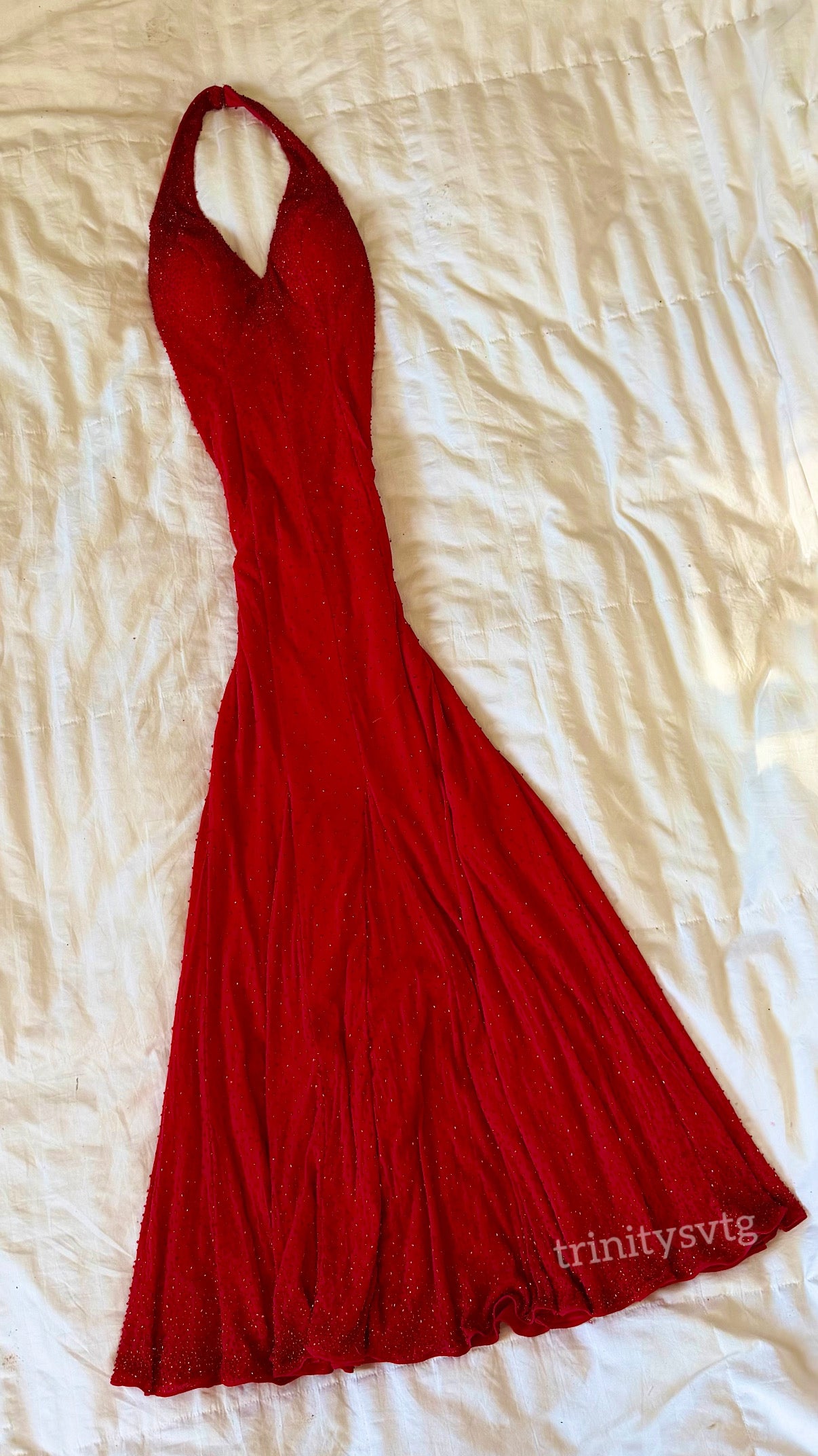 adorable beaded maxi dress