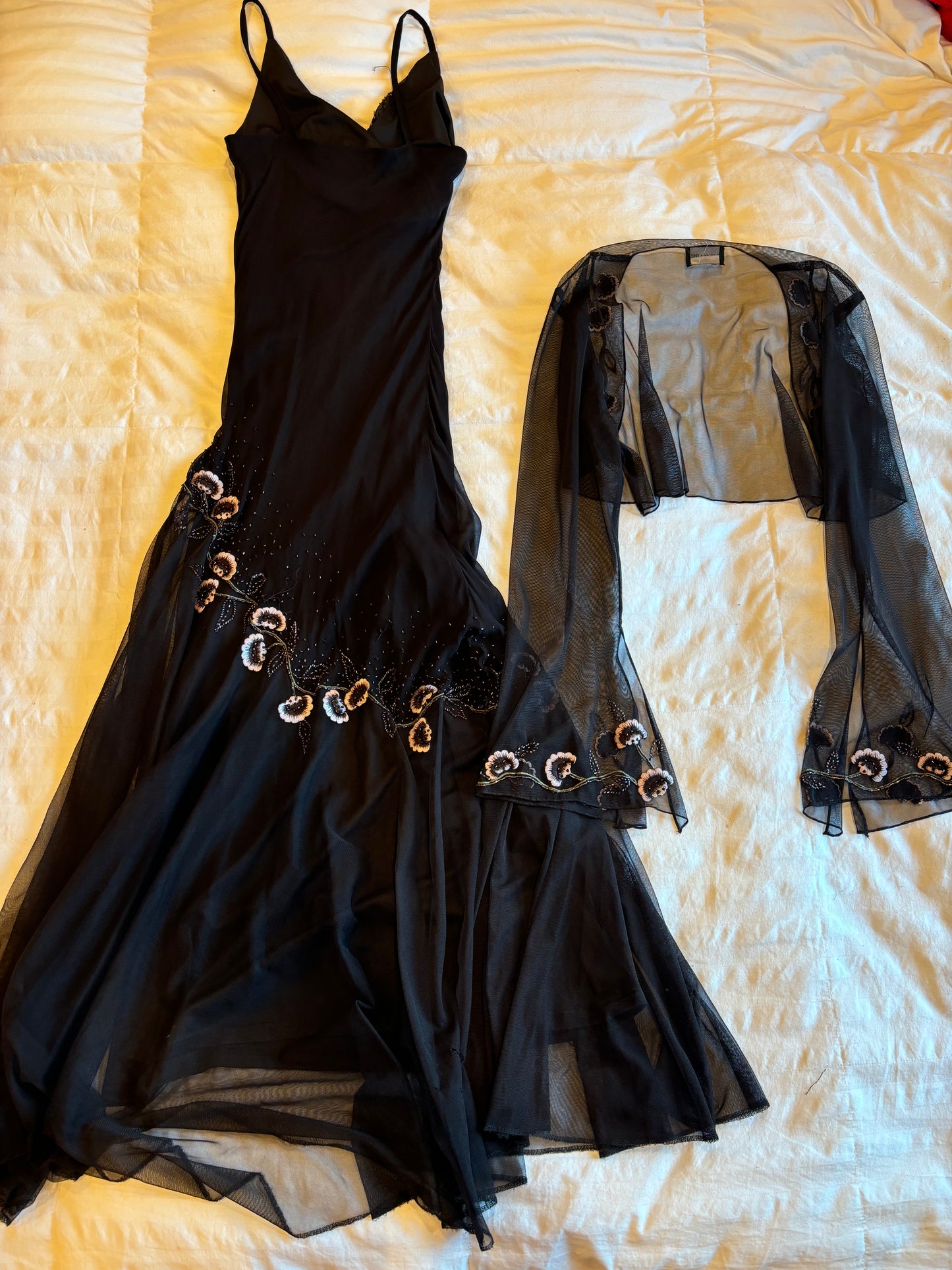xscape beaded dress set