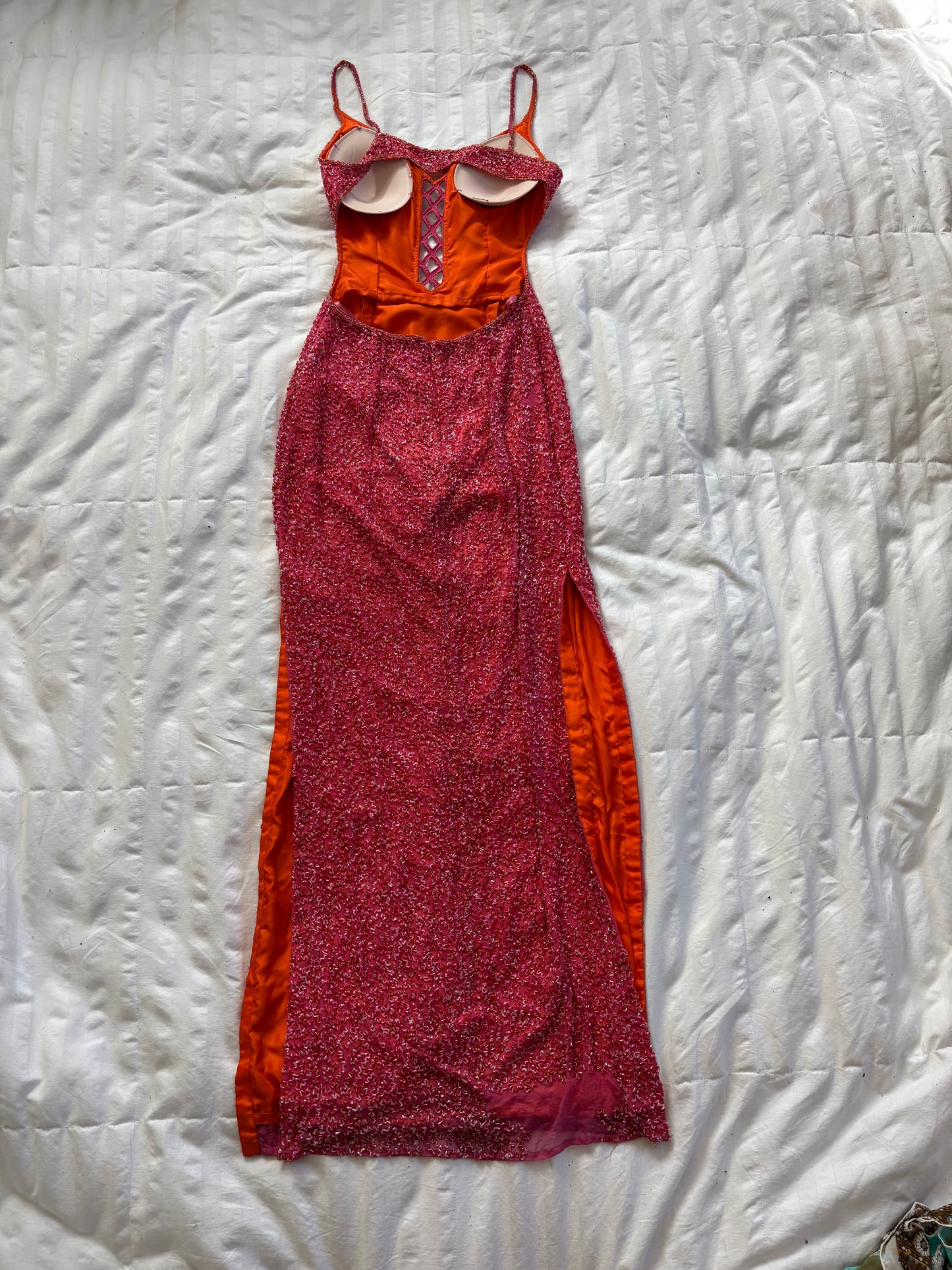 beaded scala dress