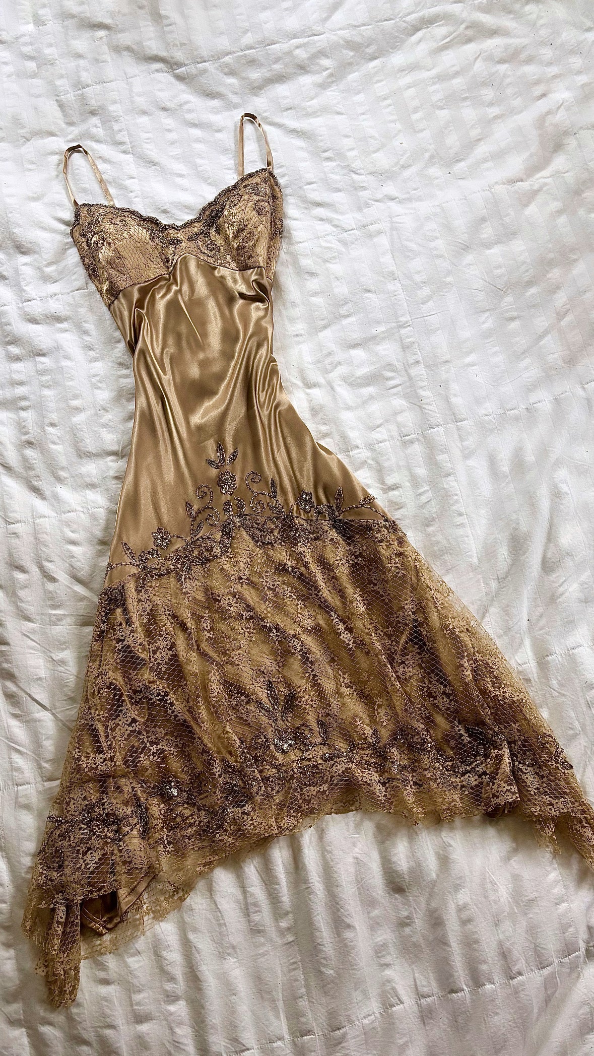 beaded xscape dress