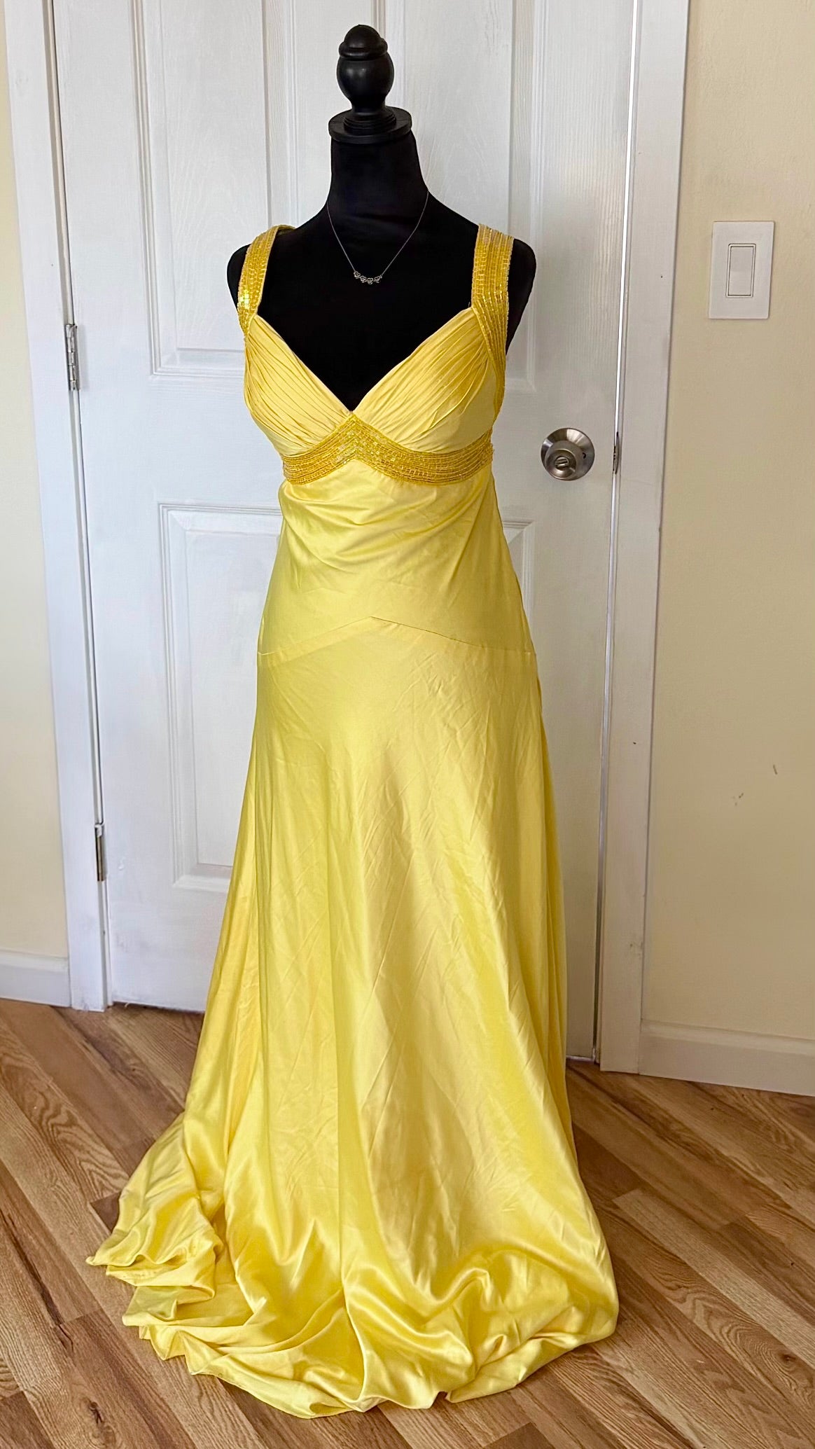 beaded maxi dress