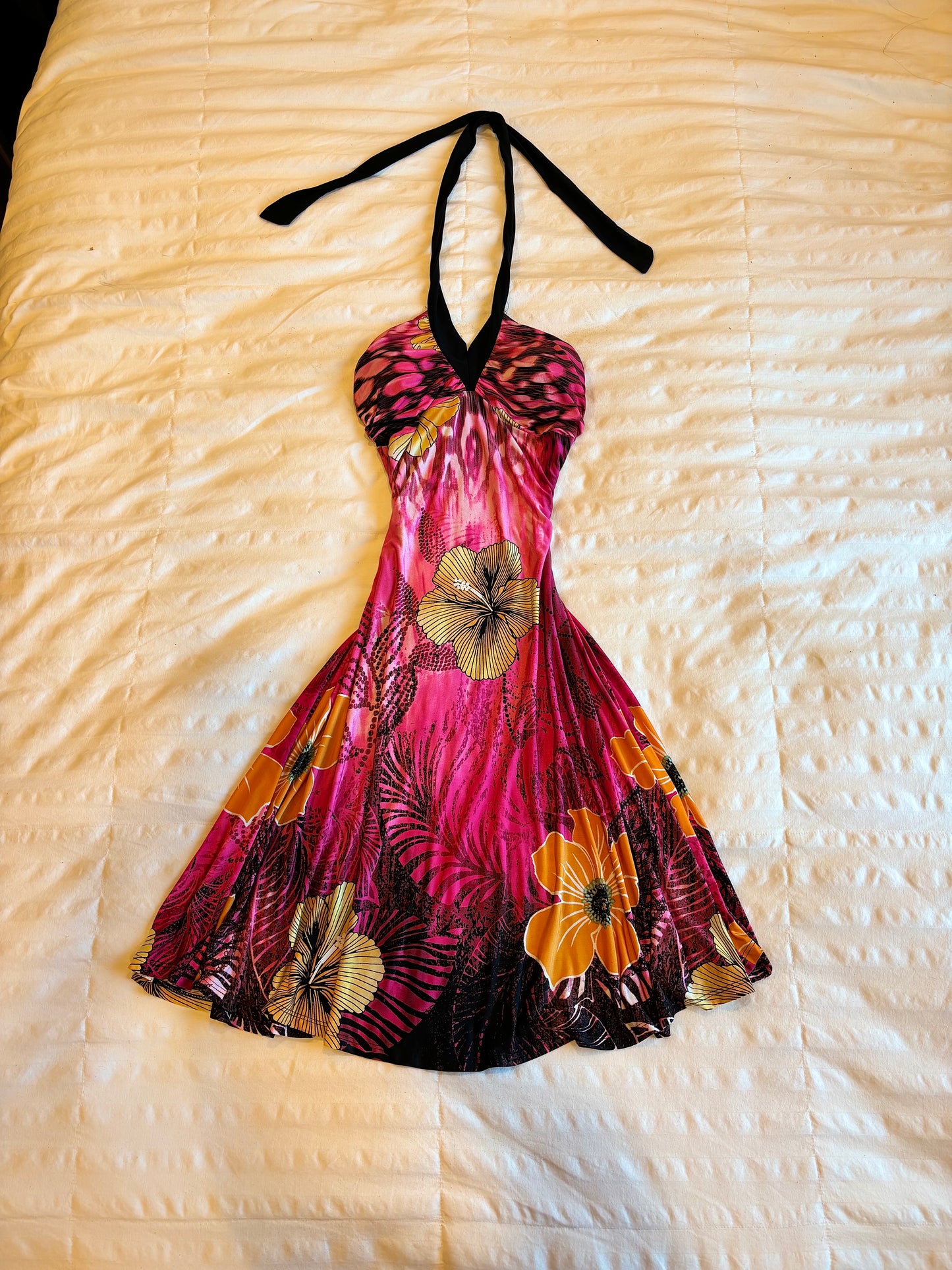 halter floral dress