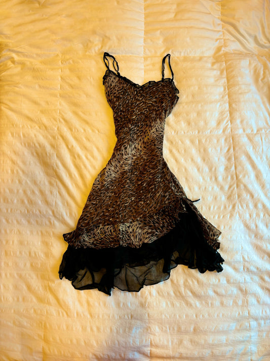 animal print betsy johnson dress