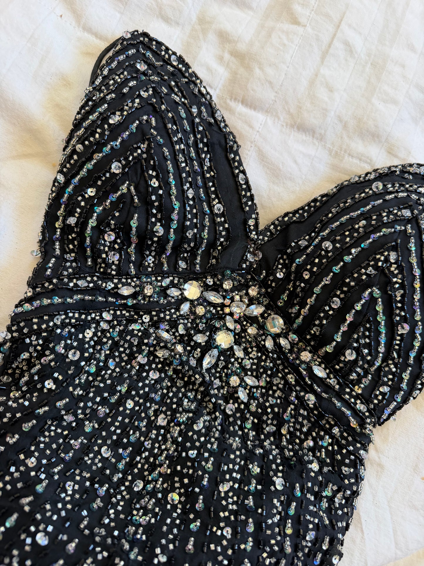 alyce designs beaded maxi dress