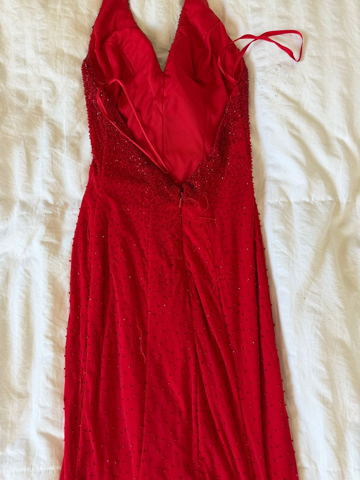 adorable beaded maxi dress