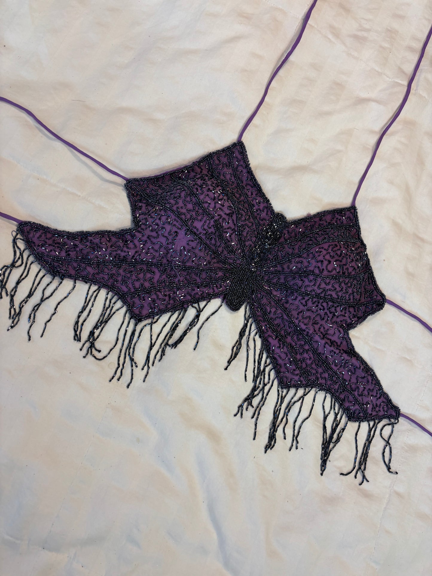 adorable                             beaded butterfly top