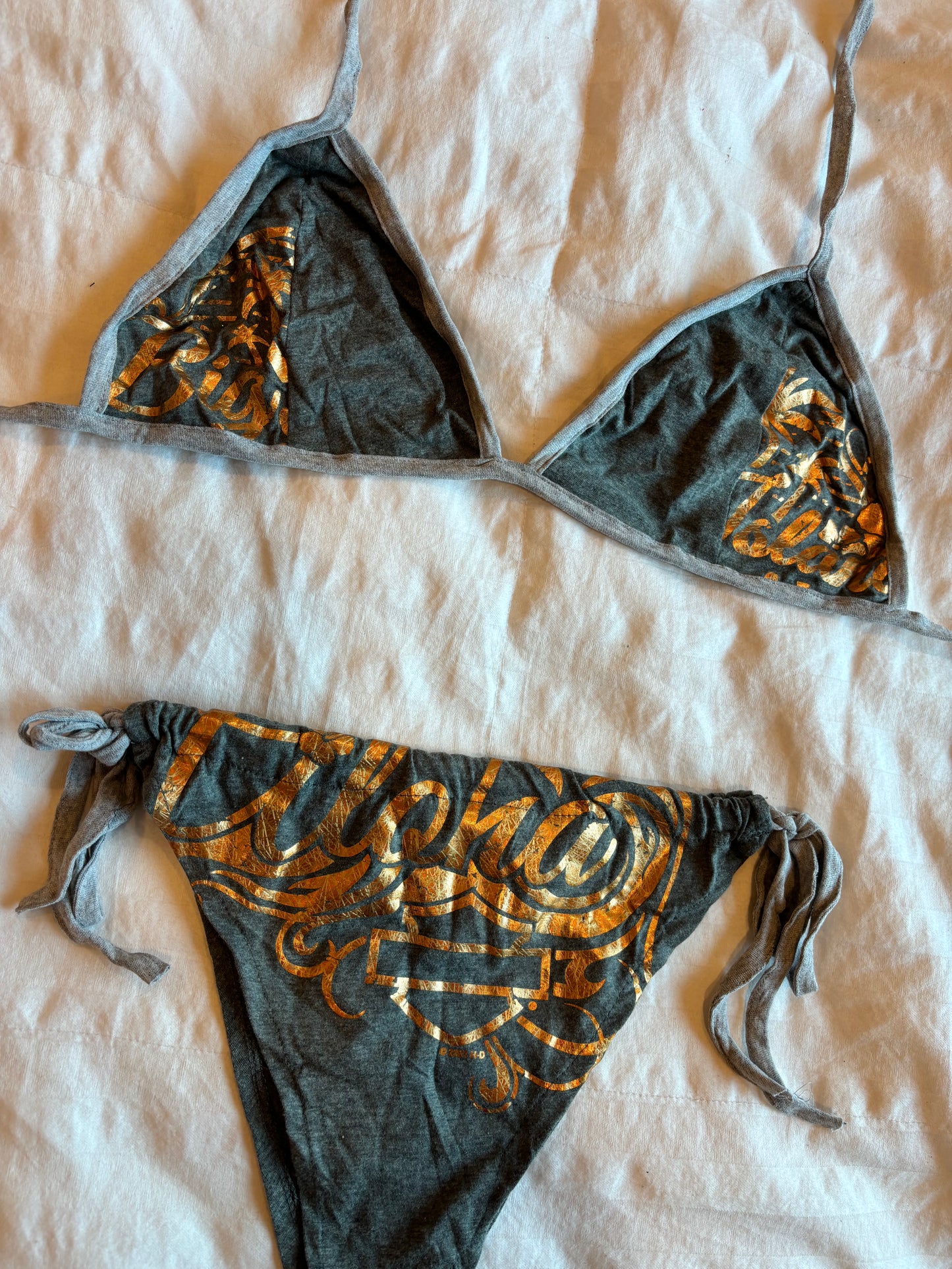 amazing reworked harley davidson bikini