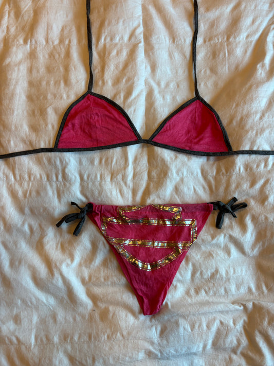 amazing reworked harley davidson bikini