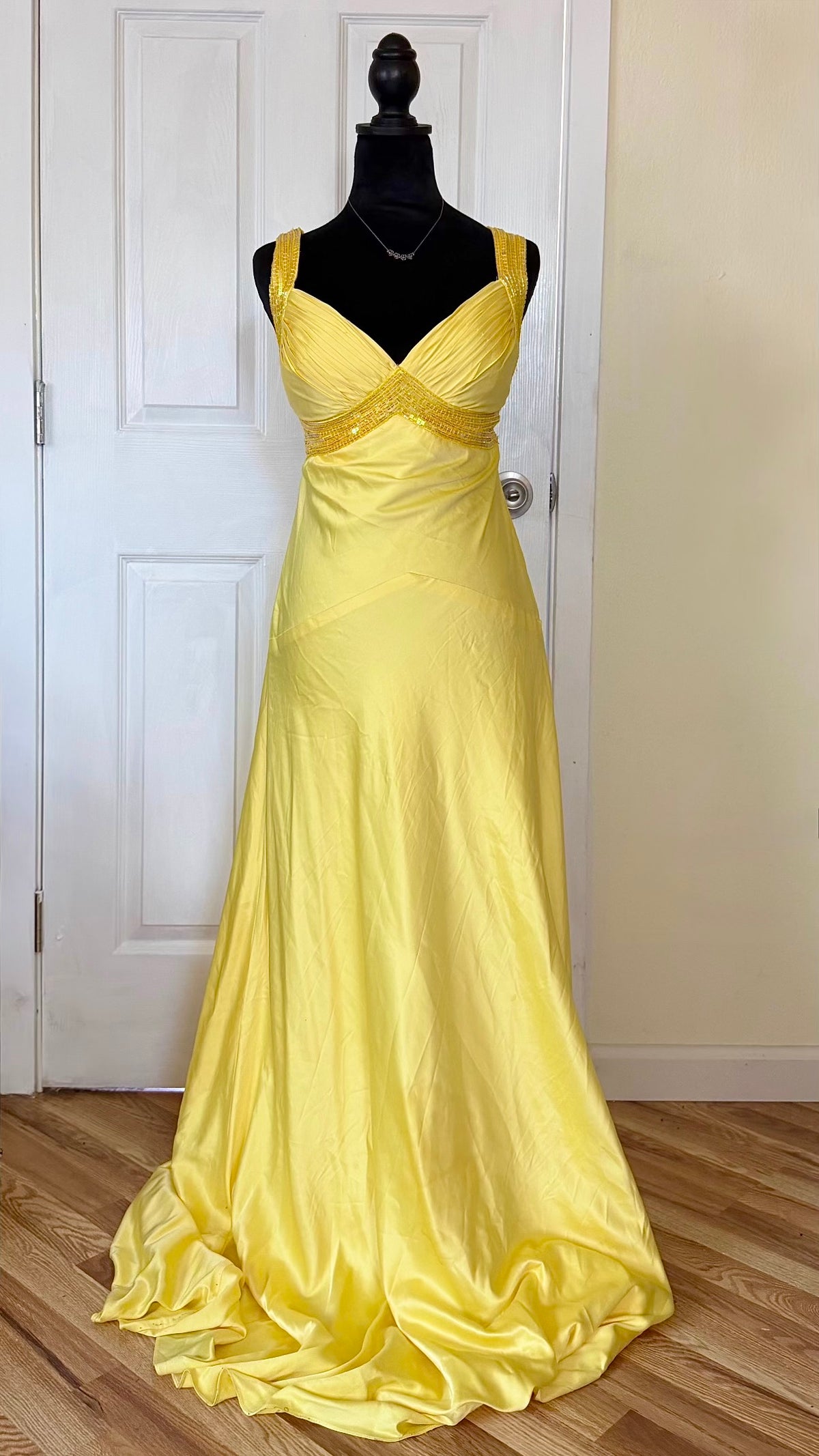 beaded maxi dress