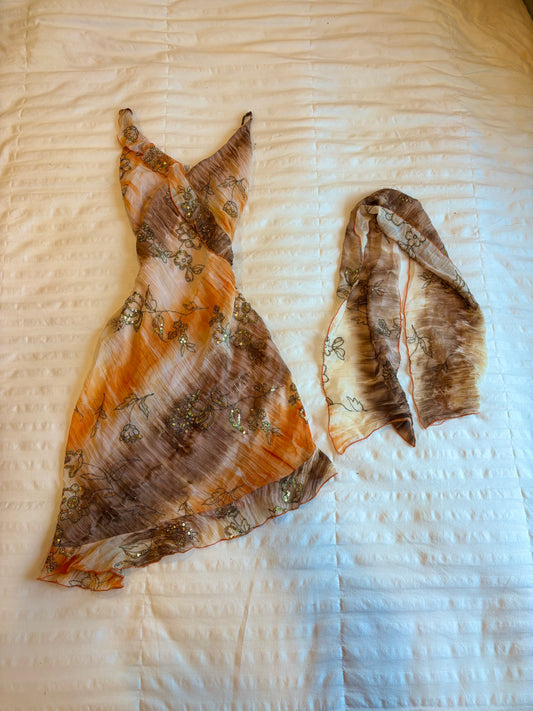 asymmetrical beaded set