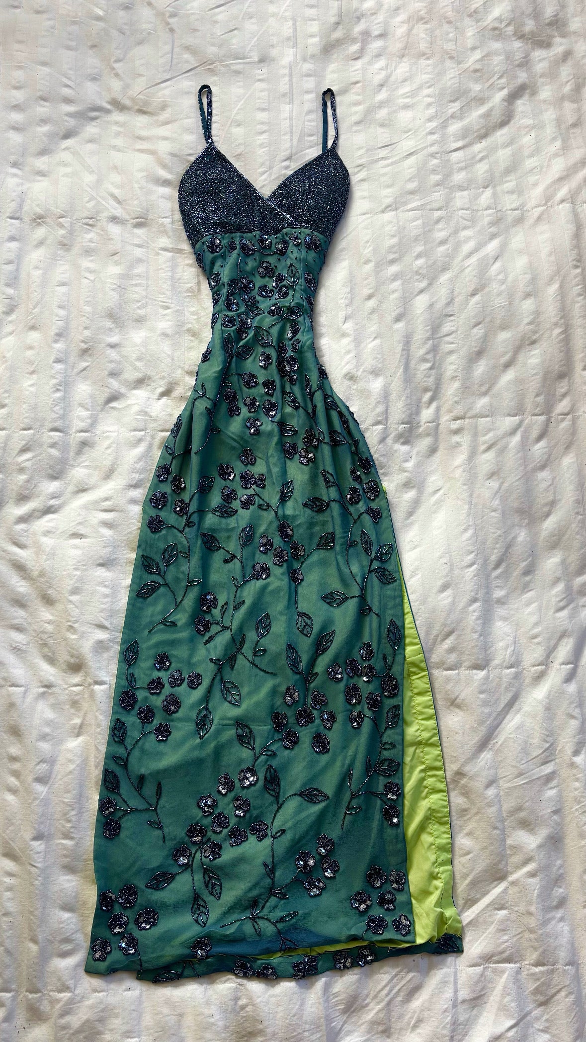 beaded dress