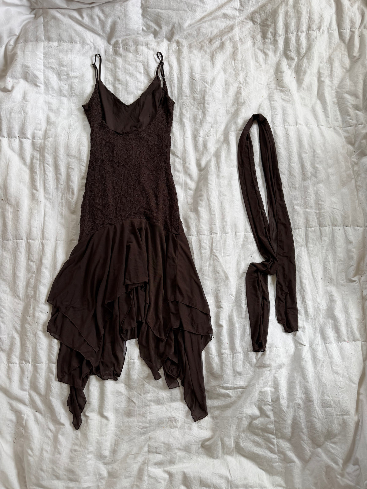 asymmetrical beaded fairy dress set