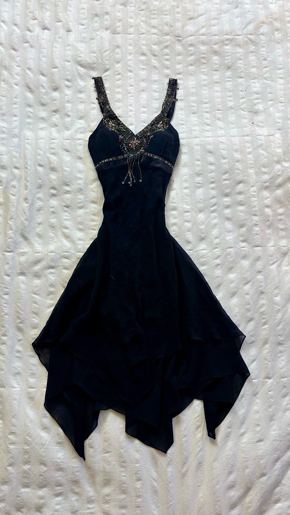 beaded sue wong dress