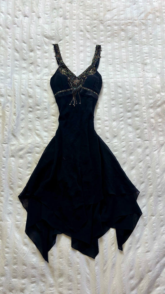 beaded sue wong dress